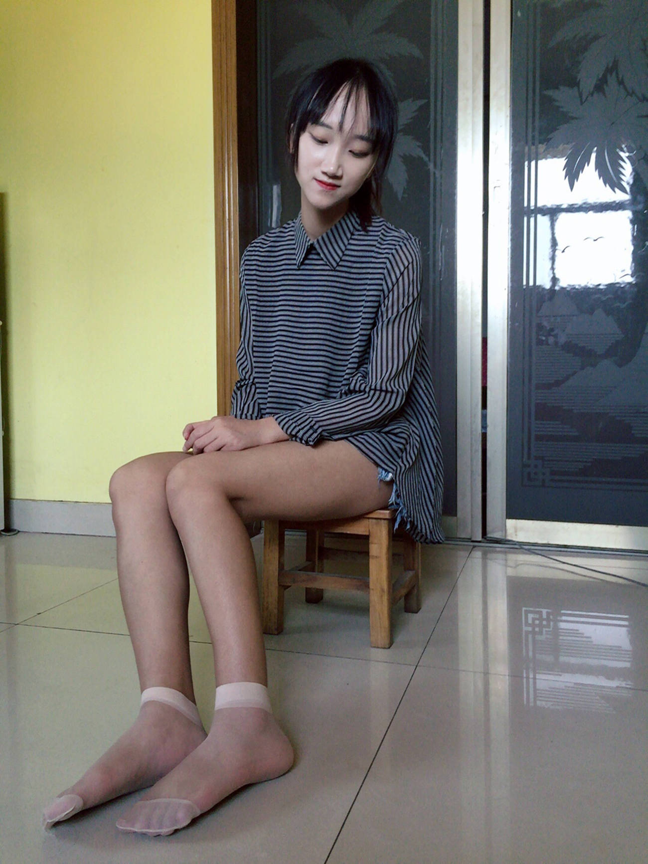 图片[97]-学妹校园寝室短丝系列044 杨柳[124P] – 速更版-美库