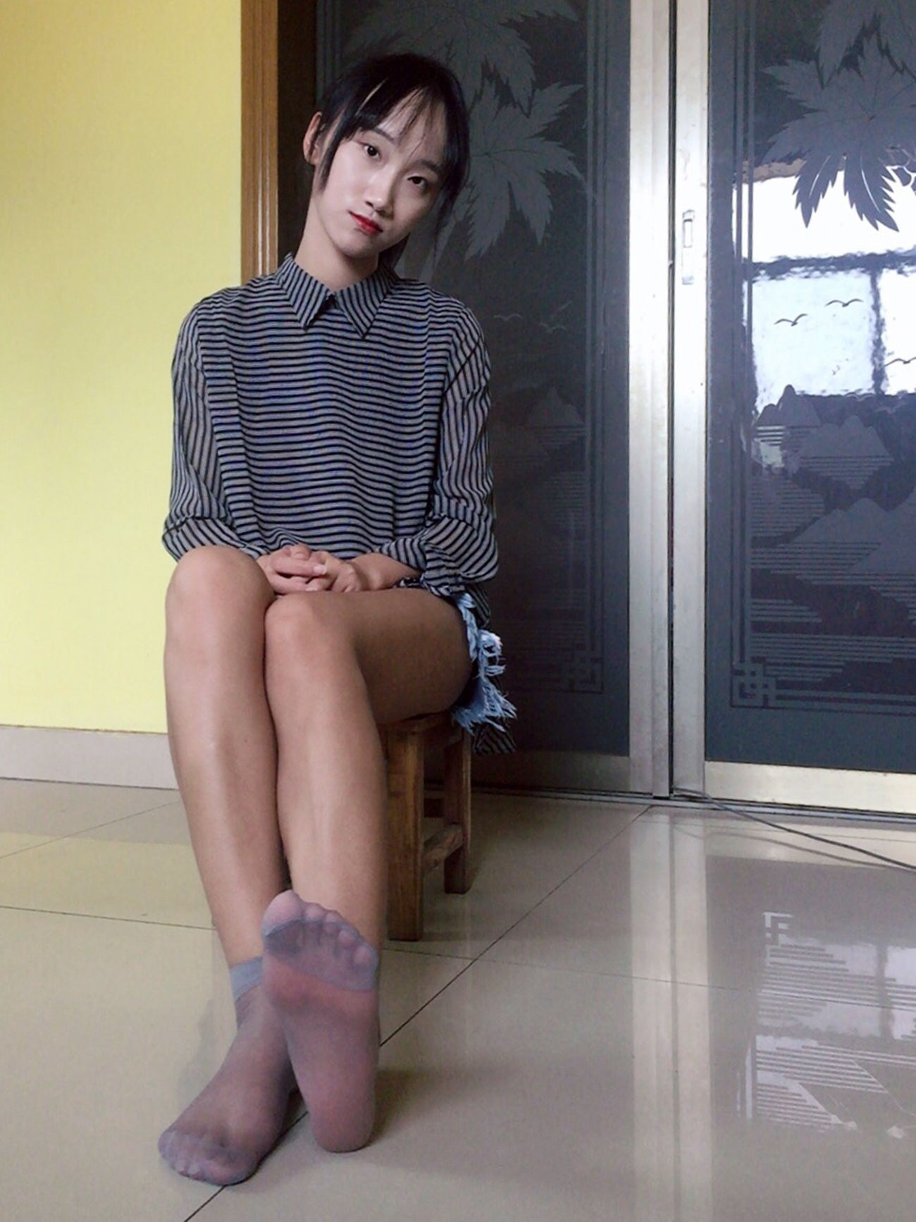 图片[118]-学妹校园寝室短丝系列044 杨柳[124P] – 速更版-美库