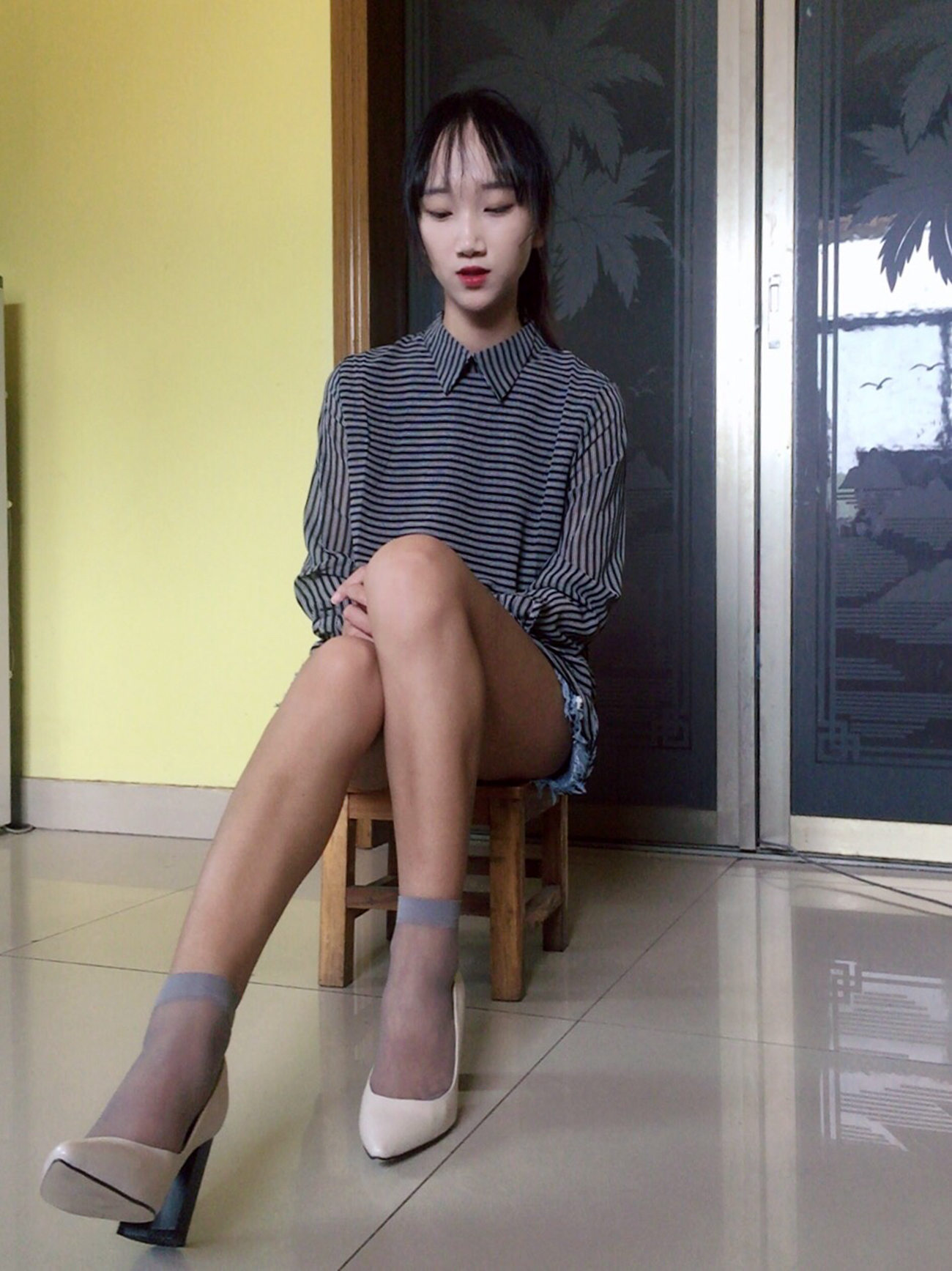 图片[122]-学妹校园寝室短丝系列044 杨柳[124P] – 速更版-美库