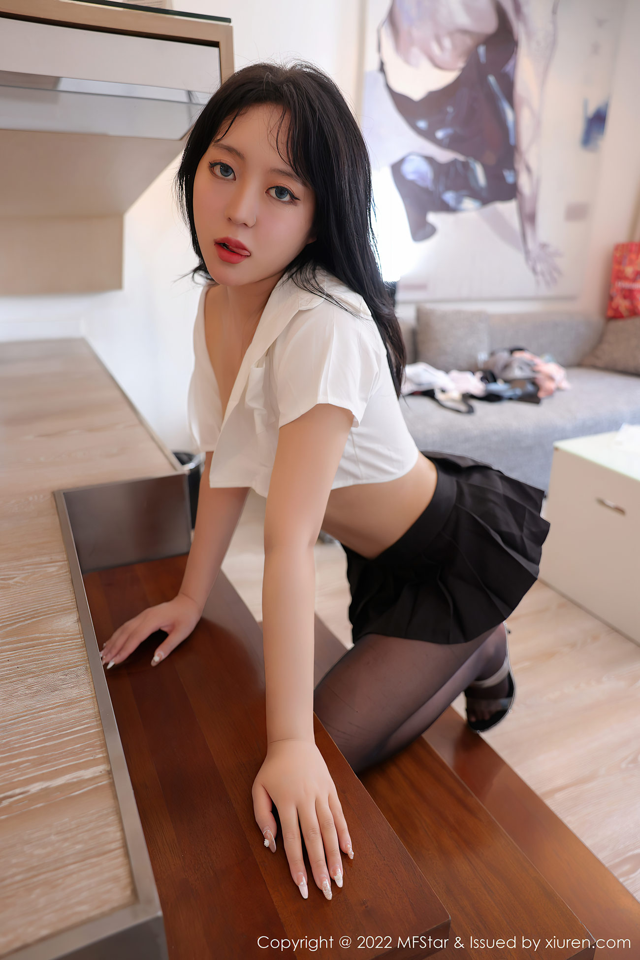 图片[15]-[MFStar模范学院] 2022.07.11 VOL.563 露露candy 新人美腿[34P] – 速更版-美库