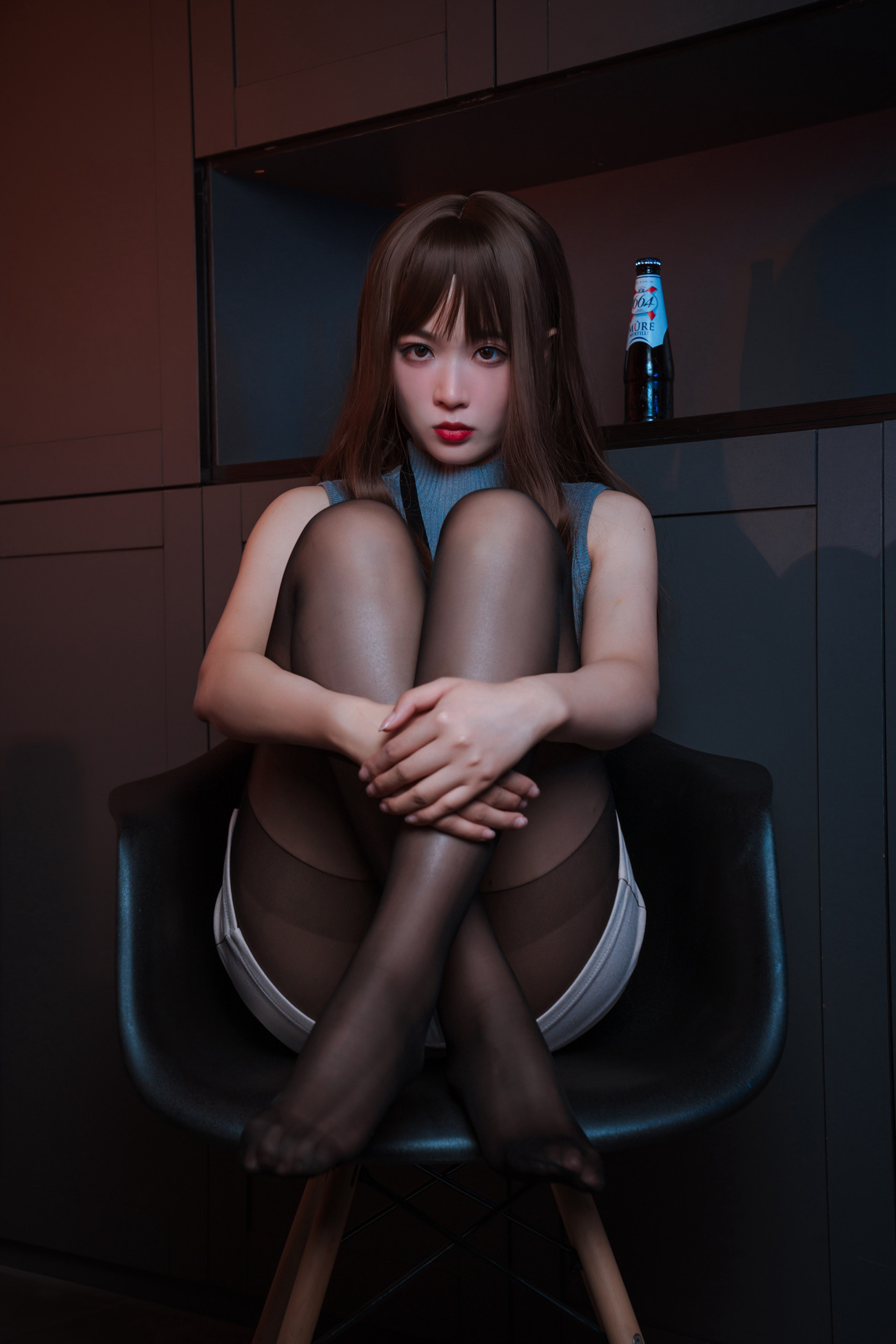 图片[10]-轩萧学姐 微醺喝醉了OL [46P] – 速更版-美库