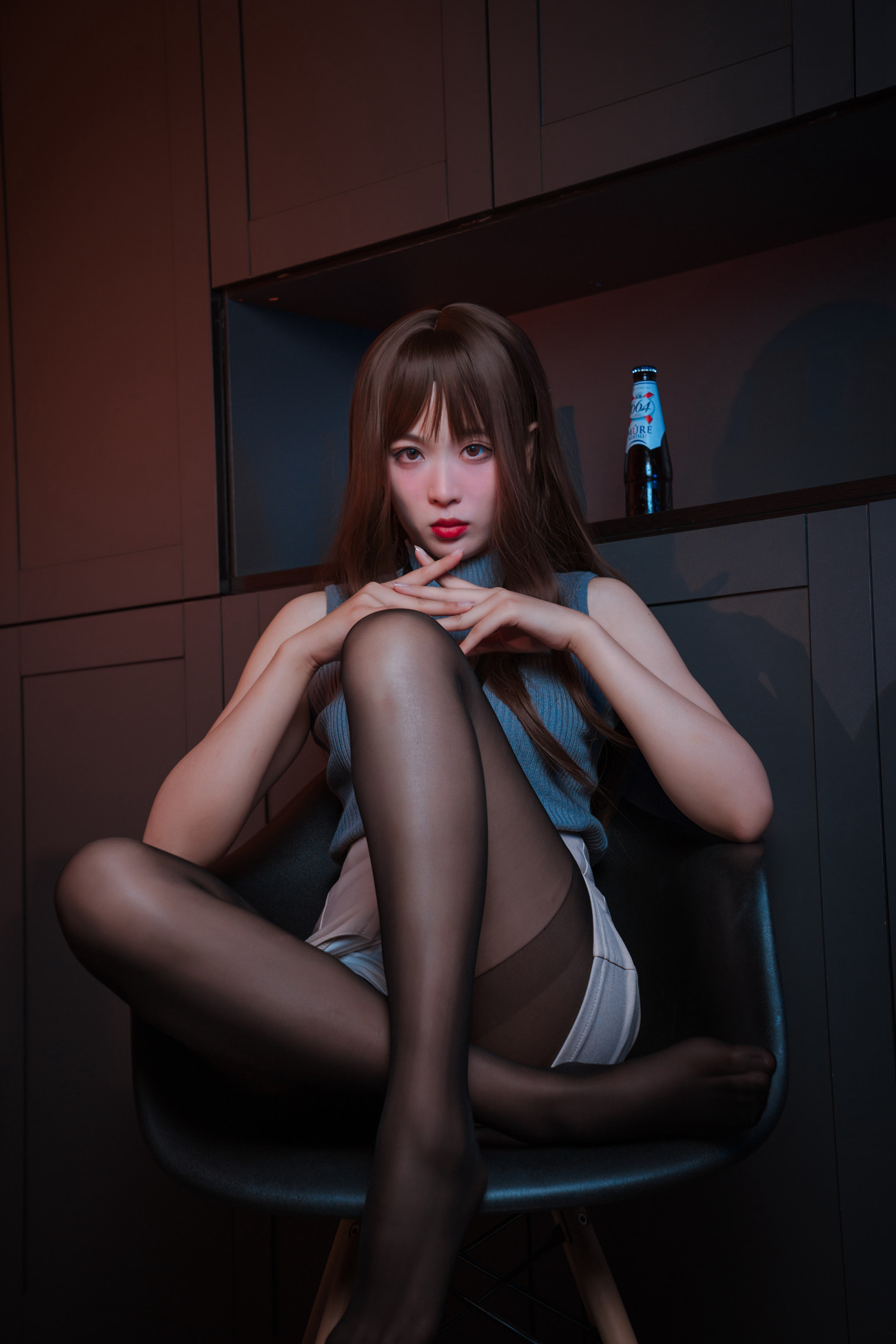 图片[12]-轩萧学姐 微醺喝醉了OL [46P] – 速更版-美库