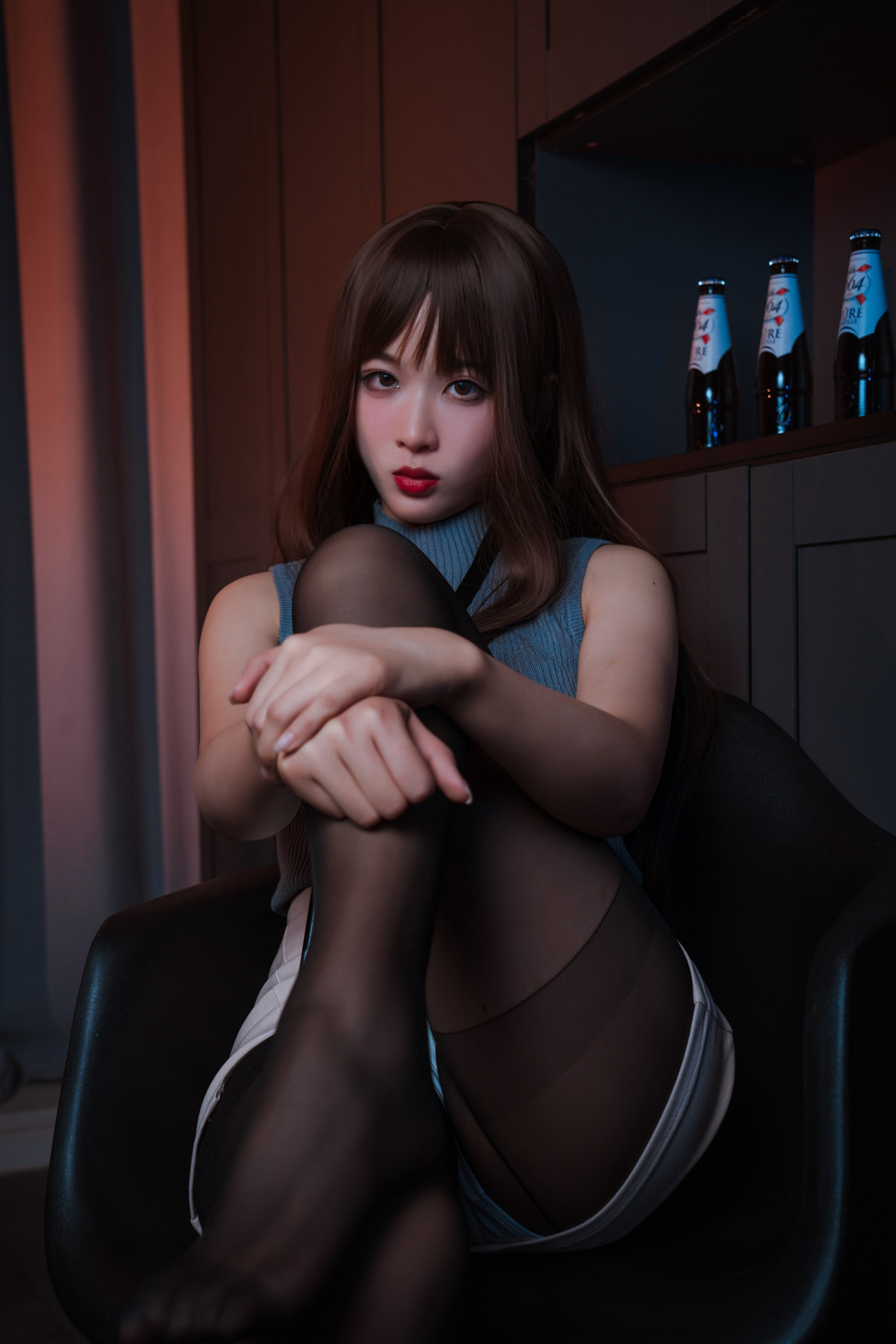 图片[15]-轩萧学姐 微醺喝醉了OL [46P] – 速更版-美库