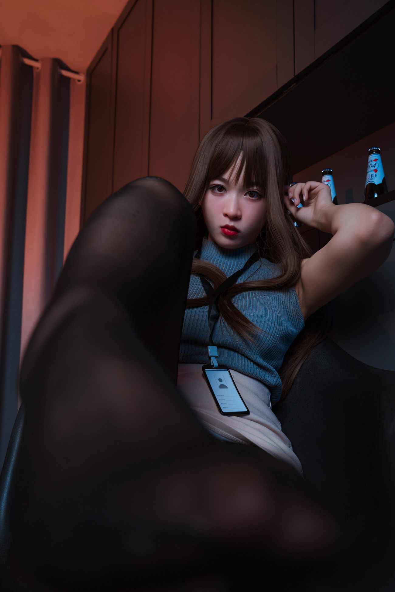 图片[17]-轩萧学姐 微醺喝醉了OL [46P] – 速更版-美库