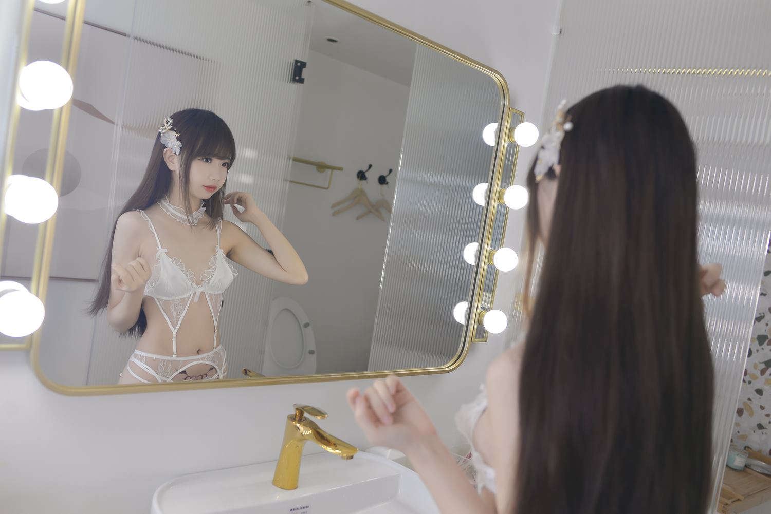 图片[25]-人气Coser小姐姐@雪琪SAMA  精灵[26P] – 速更版-美库