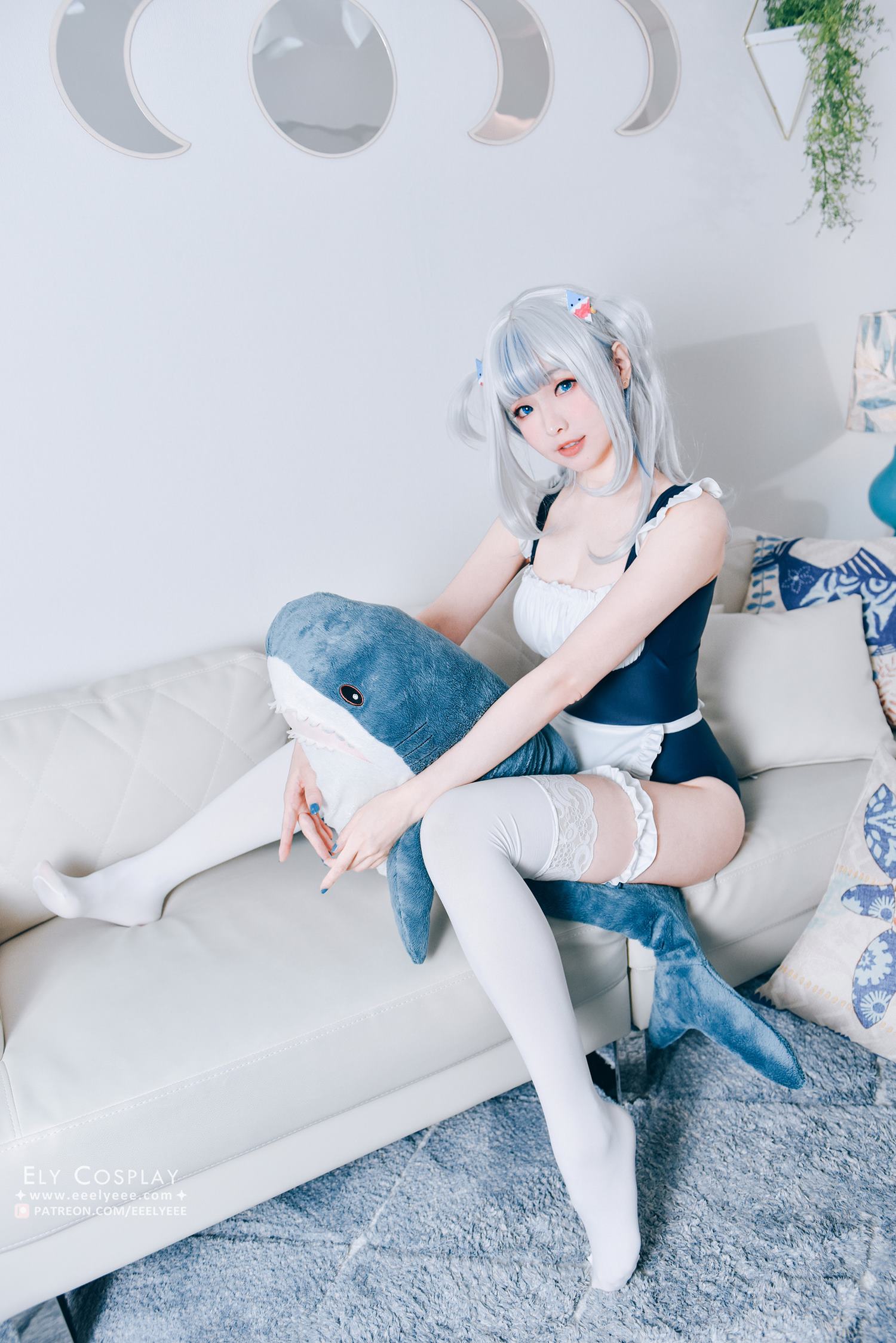 图片[10]-Coser@ElyEE子Gura Swimsuit [19P] – 速更版-美库