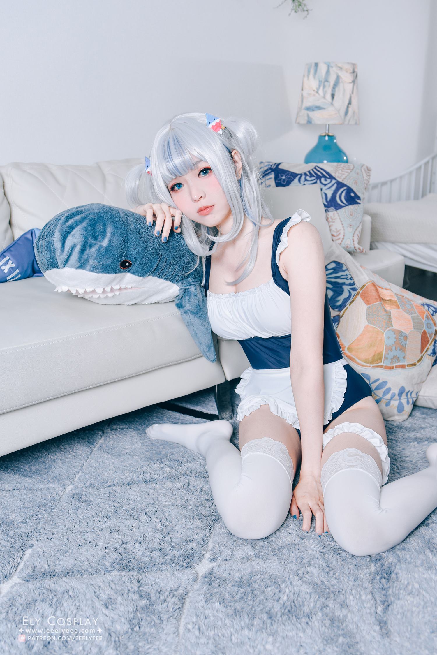 图片[11]-Coser@ElyEE子Gura Swimsuit [19P] – 速更版-美库