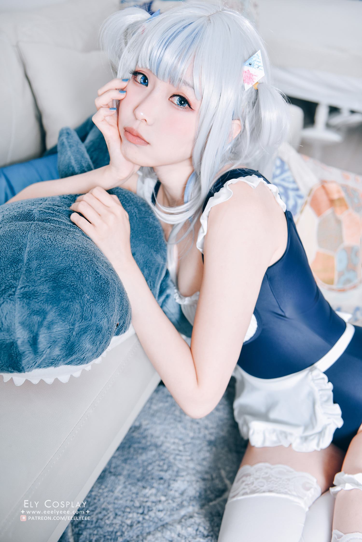 图片[14]-Coser@ElyEE子Gura Swimsuit [19P] – 速更版-美库