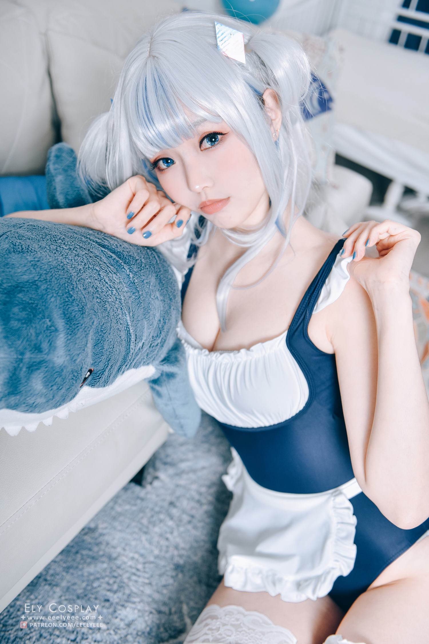图片[15]-Coser@ElyEE子Gura Swimsuit [19P] – 速更版-美库