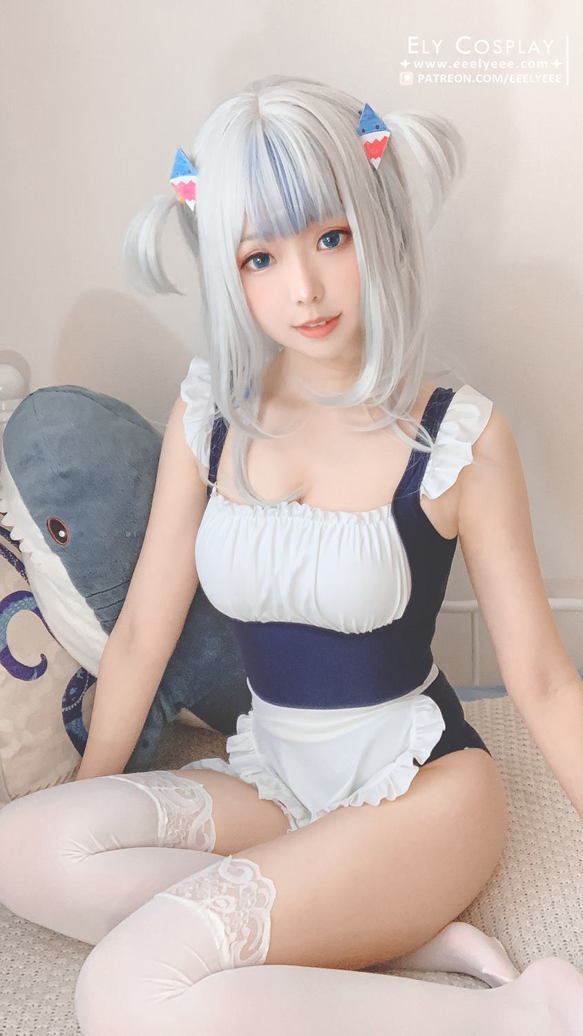图片[17]-Coser@ElyEE子Gura Swimsuit [19P] – 速更版-美库