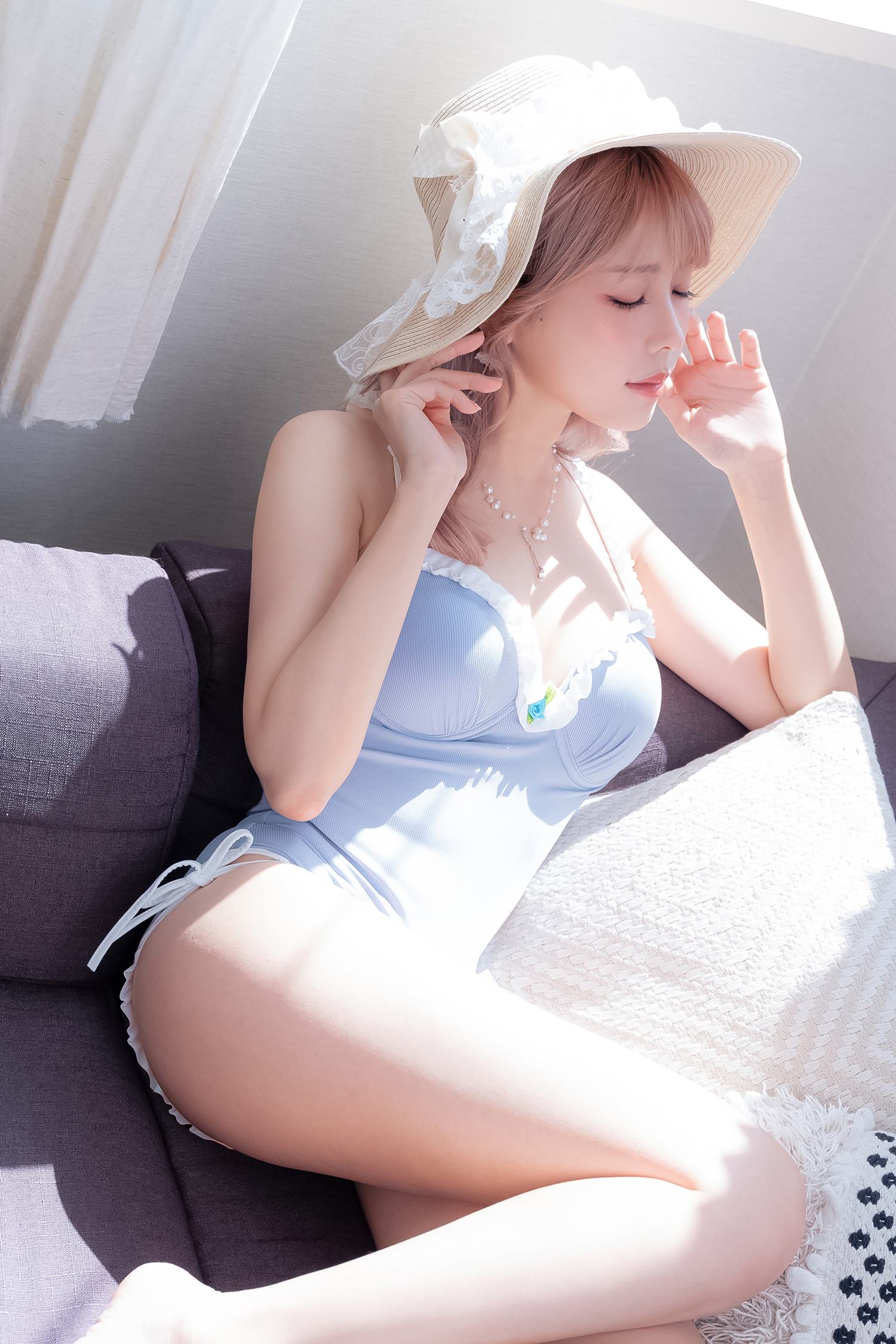 图片[11]-Ely_eee(ElyEE子)  Mist Blue Lady [37P] – 速更版-美库
