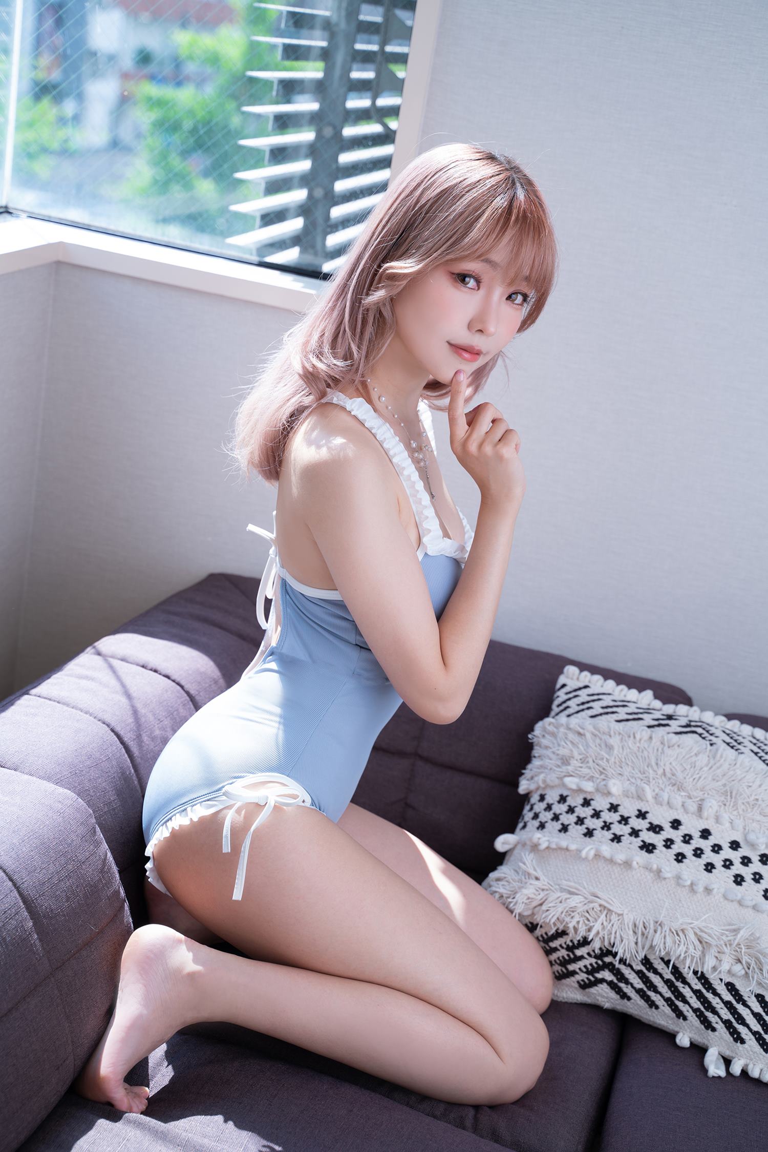 图片[34]-Ely_eee(ElyEE子)  Mist Blue Lady [37P] – 速更版-美库