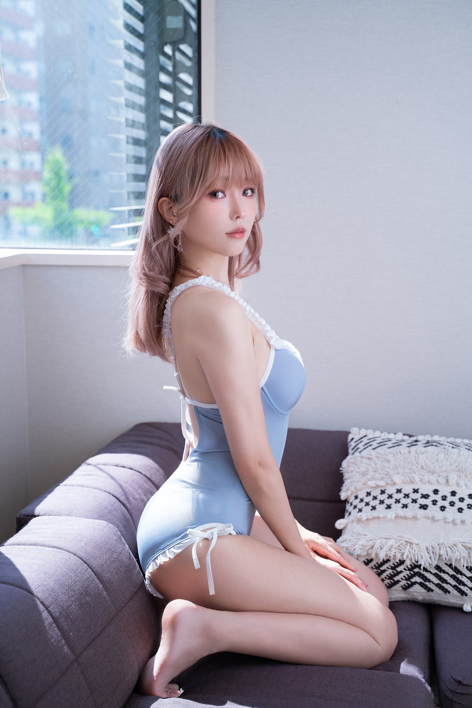 图片[35]-Ely_eee(ElyEE子)  Mist Blue Lady [37P] – 速更版-美库