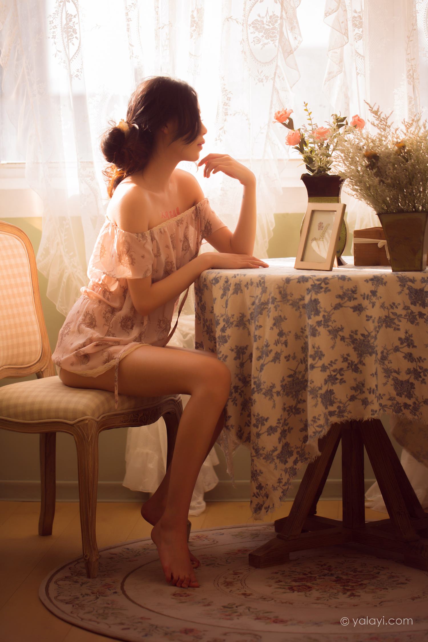 图片[22]-[YALAYI雅拉伊]2022.08.01 NO.960 暂时的花儿 橘子[46+1P] – 速更版-美库