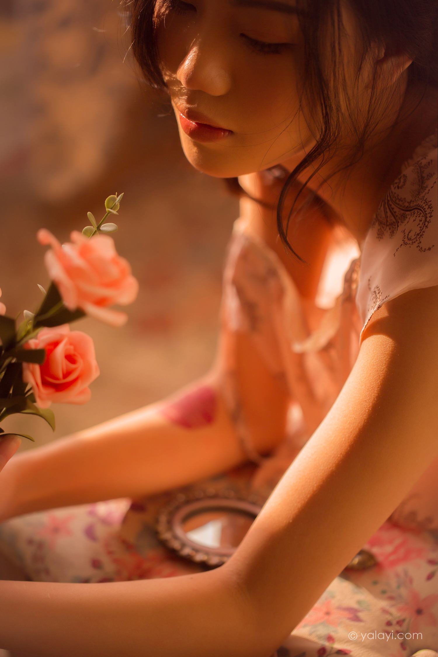 图片[31]-[YALAYI雅拉伊]2022.08.01 NO.960 暂时的花儿 橘子[46+1P] – 速更版-美库