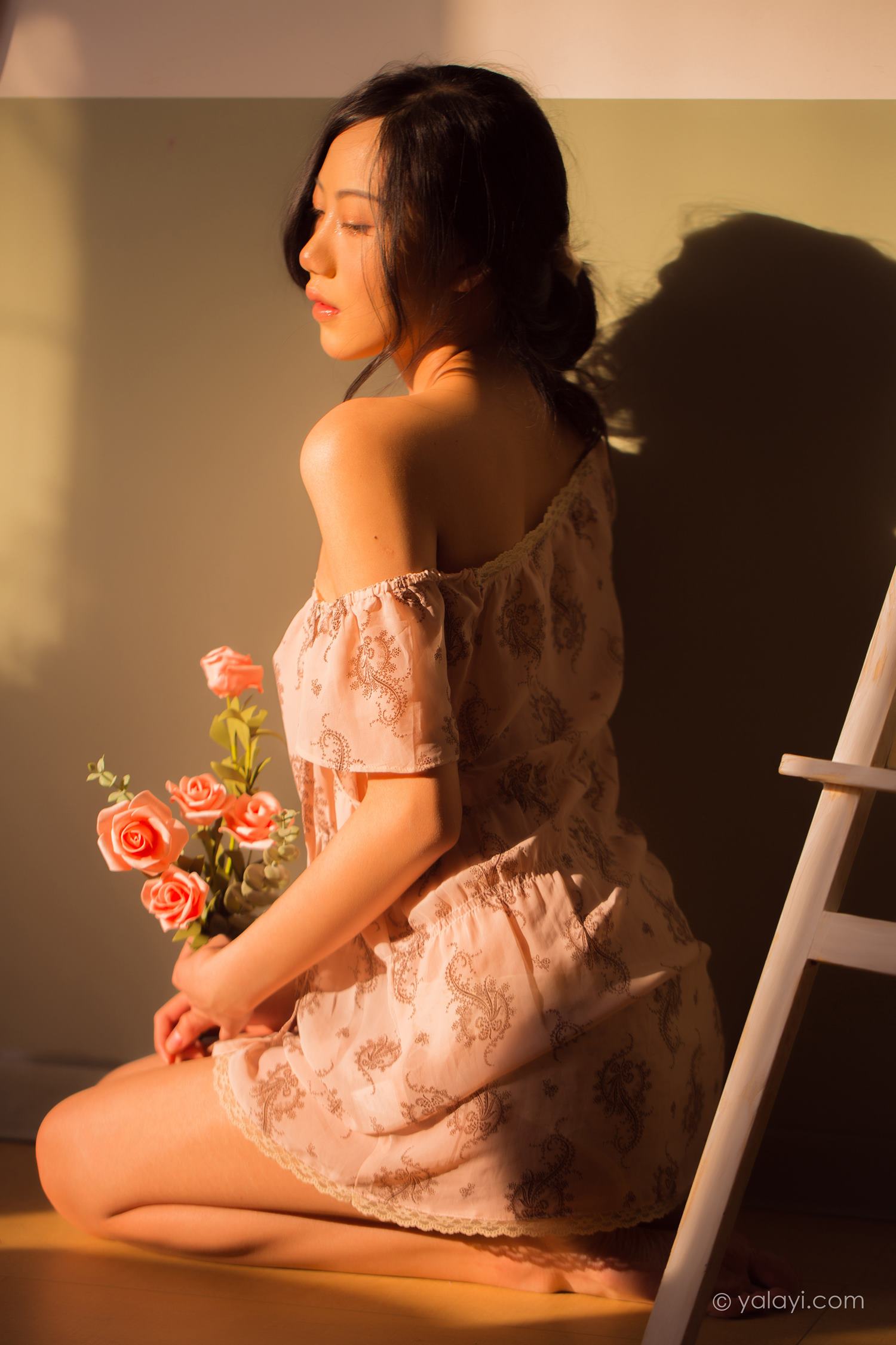 图片[33]-[YALAYI雅拉伊]2022.08.01 NO.960 暂时的花儿 橘子[46+1P] – 速更版-美库