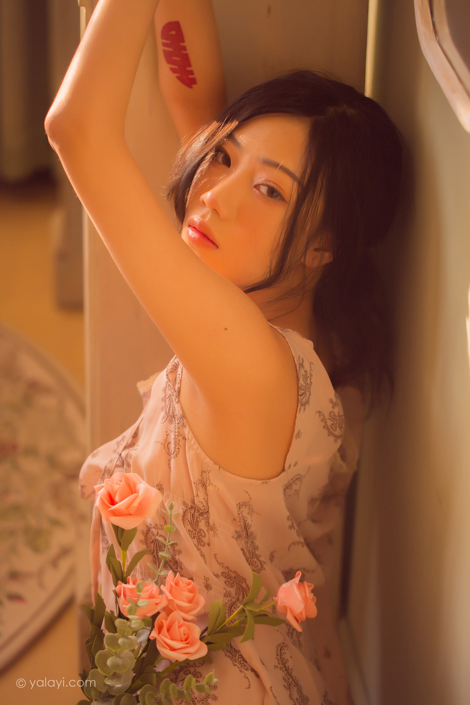 图片[36]-[YALAYI雅拉伊]2022.08.01 NO.960 暂时的花儿 橘子[46+1P] – 速更版-美库