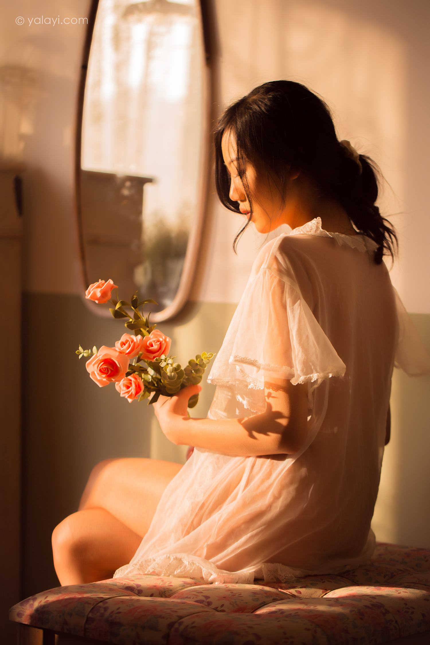 图片[39]-[YALAYI雅拉伊]2022.08.01 NO.960 暂时的花儿 橘子[46+1P] – 速更版-美库