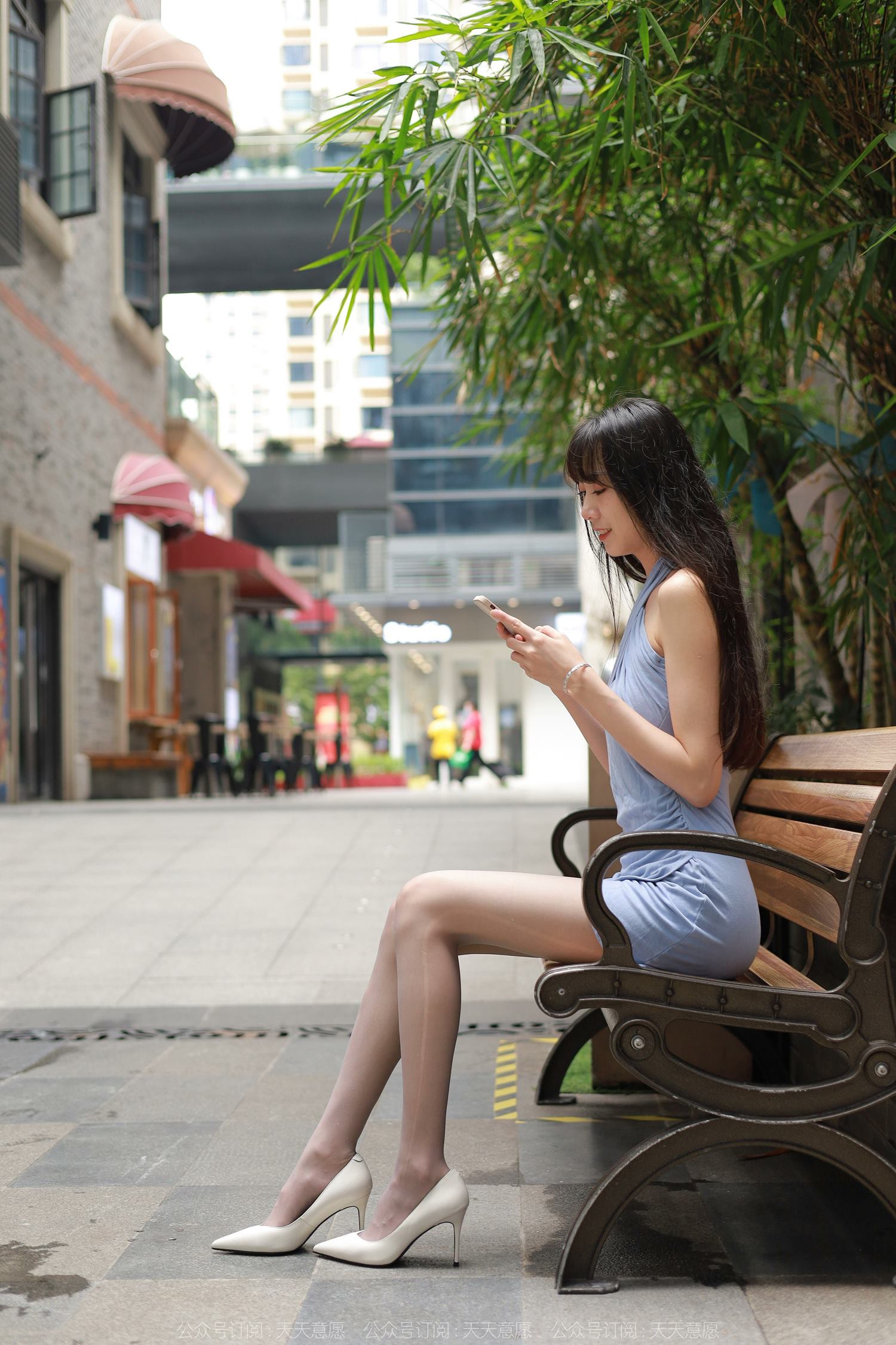 图片[86]-[IESS异思趣向] 耽丝 220409团团的蓝裙灰丝 [86P] – 速更版-美库