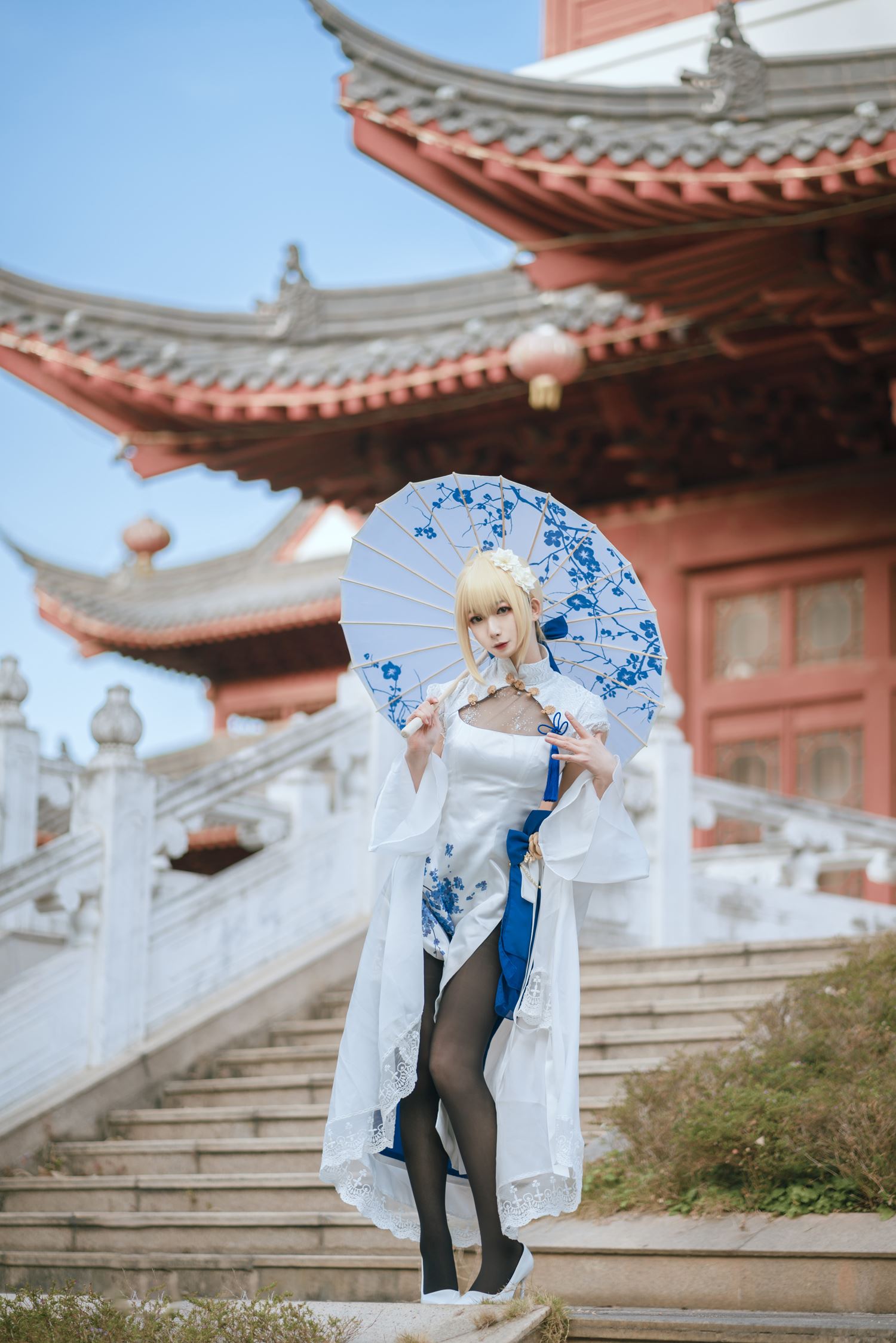 图片[22]-网紅Coser@封疆疆v Saber旗袍 [34P] – 速更版-美库