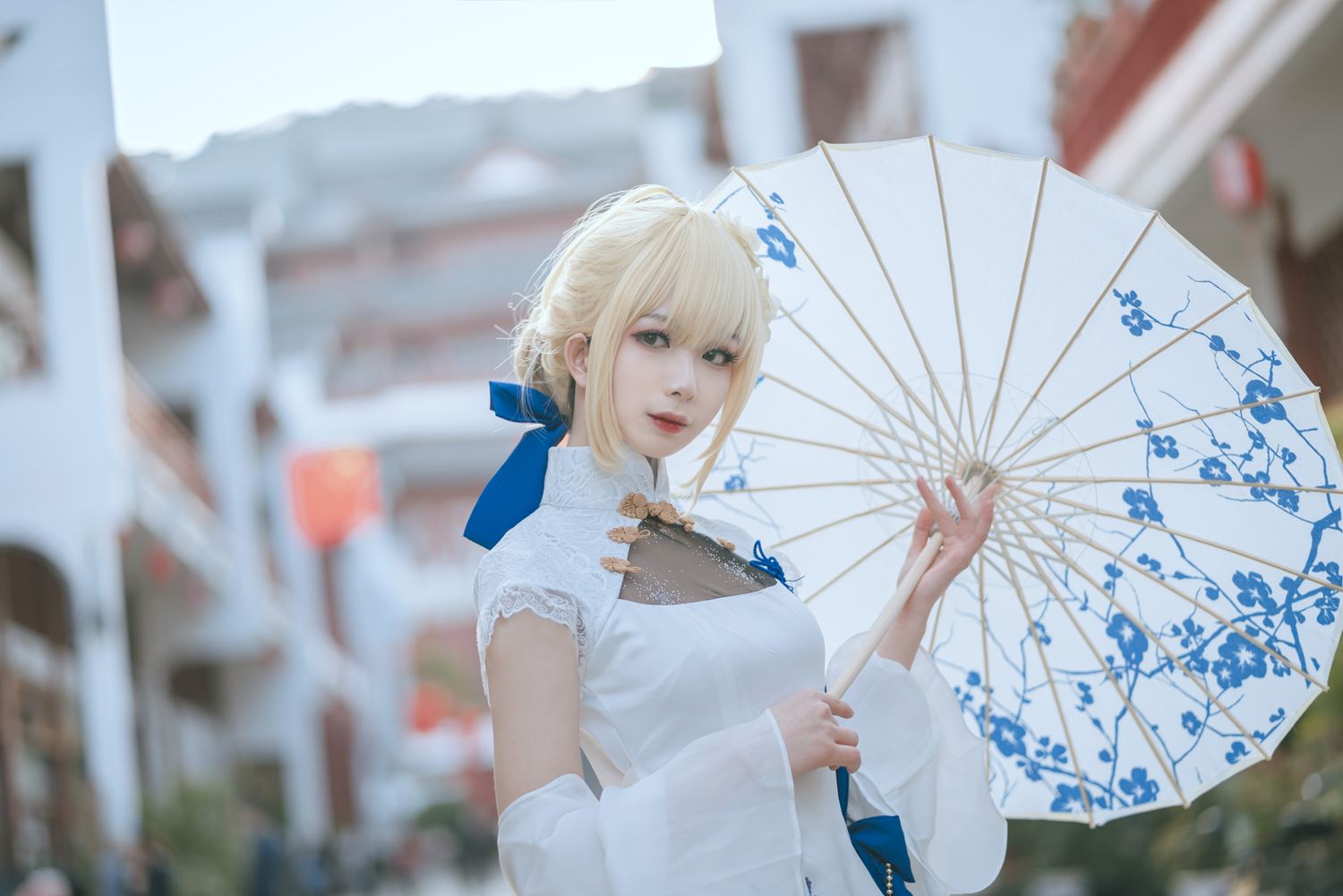 图片[34]-网紅Coser@封疆疆v Saber旗袍 [34P] – 速更版-美库