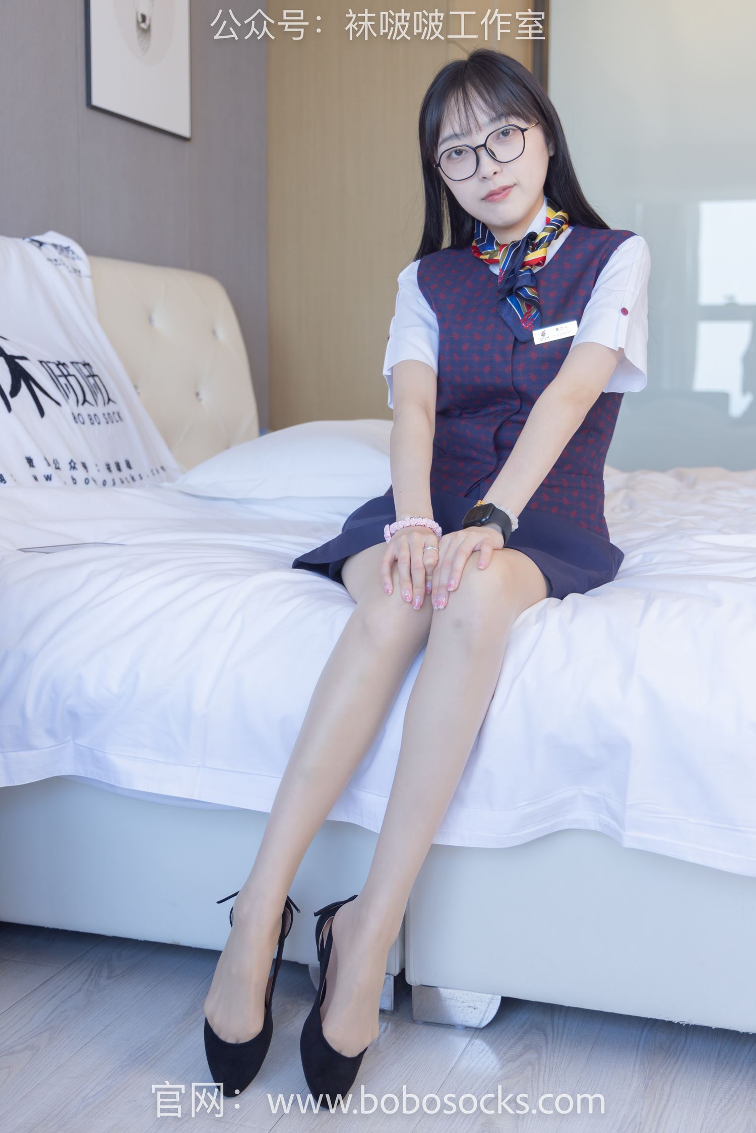 图片[34]-[BoBoSocks袜啵啵]NO.115 稚予-平底鞋、肉丝、空姐制服[136P] – 速更版-美库