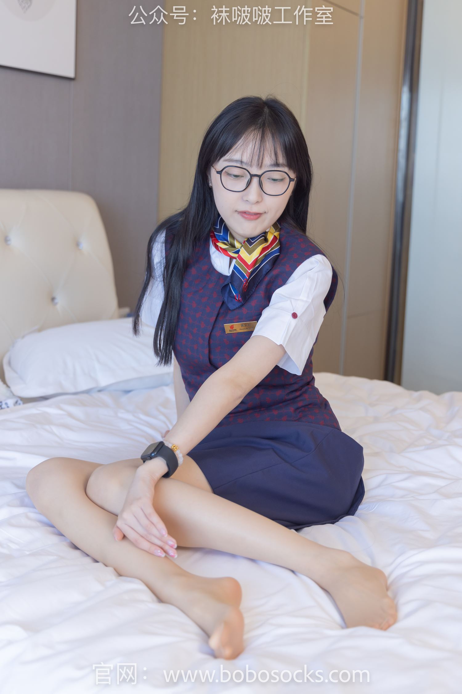 图片[49]-[BoBoSocks袜啵啵]NO.115 稚予-平底鞋、肉丝、空姐制服[136P] – 速更版-美库