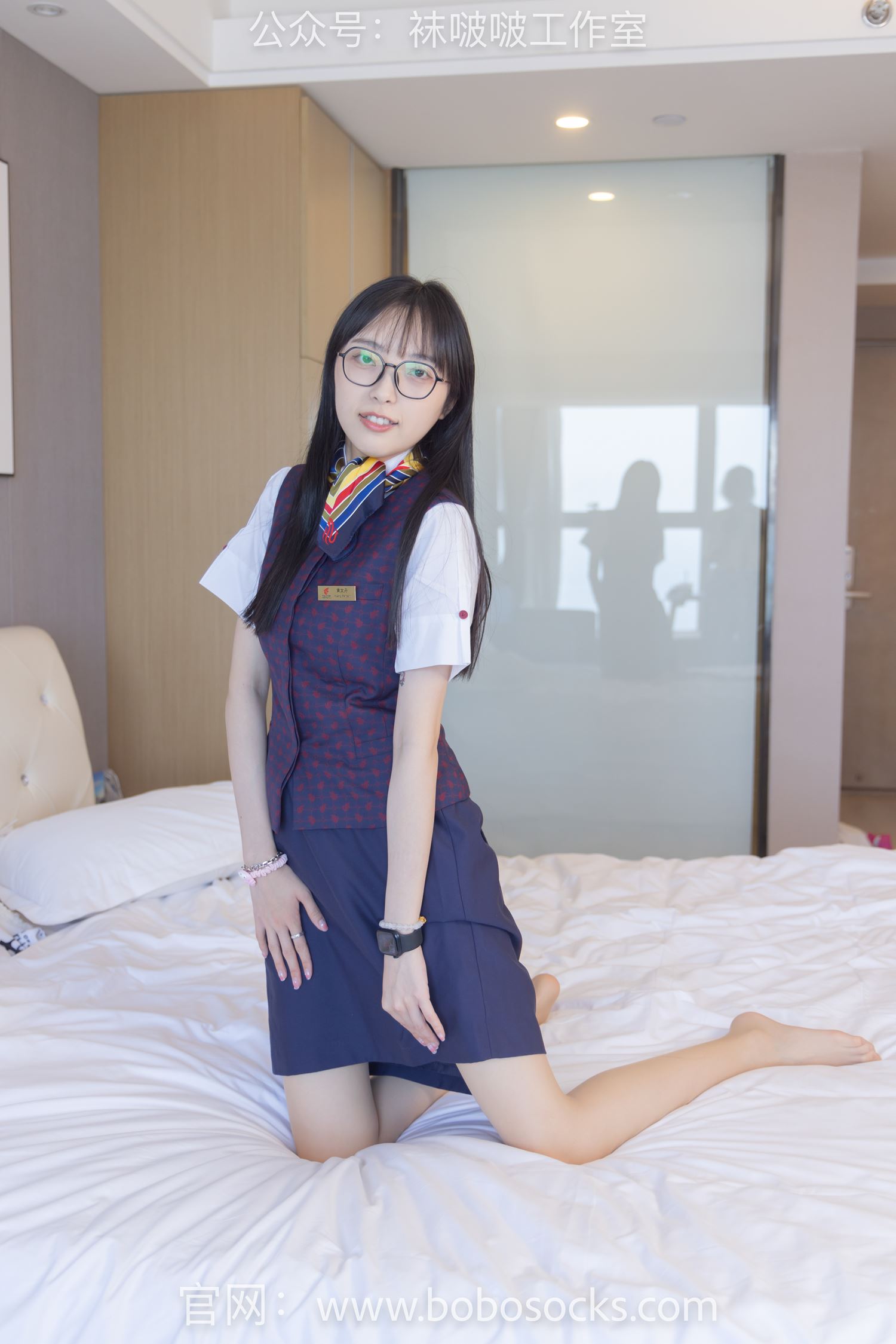 图片[65]-[BoBoSocks袜啵啵]NO.115 稚予-平底鞋、肉丝、空姐制服[136P] – 速更版-美库