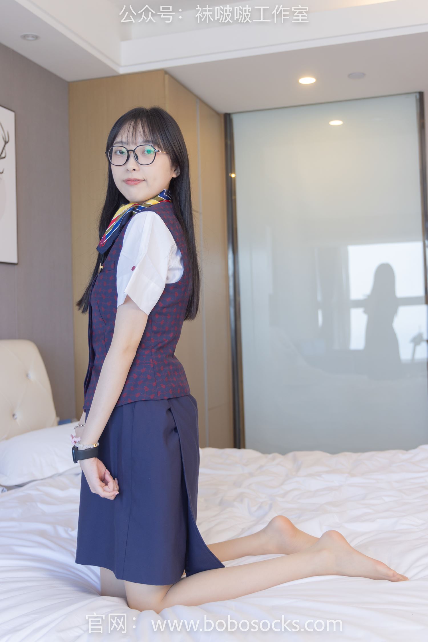 图片[66]-[BoBoSocks袜啵啵]NO.115 稚予-平底鞋、肉丝、空姐制服[136P] – 速更版-美库