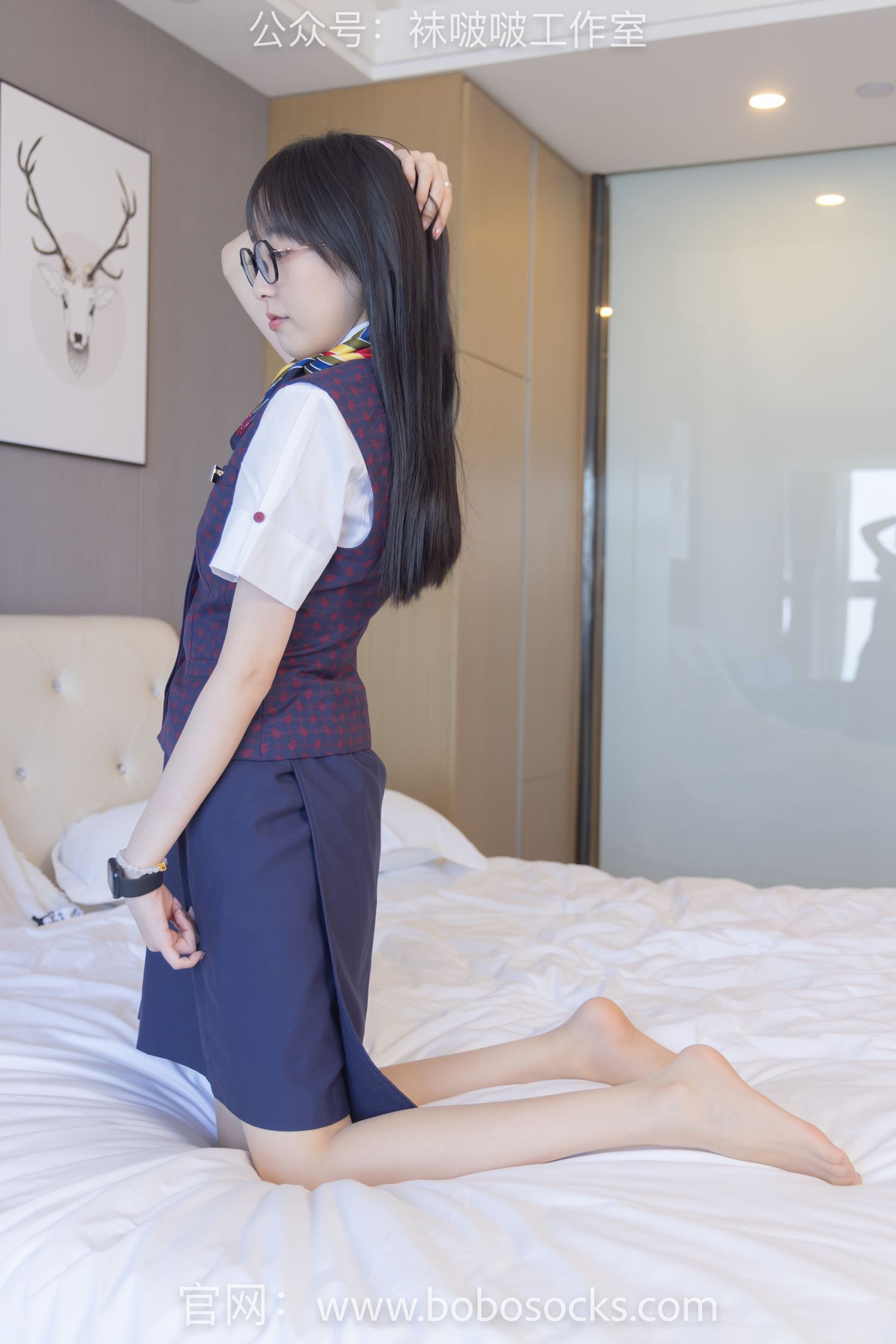图片[67]-[BoBoSocks袜啵啵]NO.115 稚予-平底鞋、肉丝、空姐制服[136P] – 速更版-美库