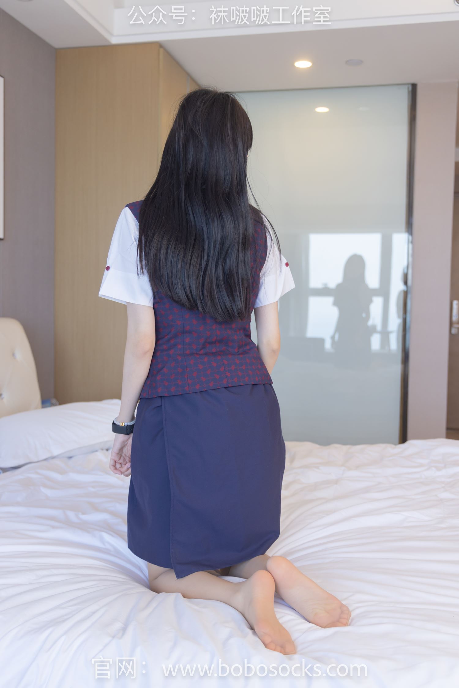 图片[68]-[BoBoSocks袜啵啵]NO.115 稚予-平底鞋、肉丝、空姐制服[136P] – 速更版-美库