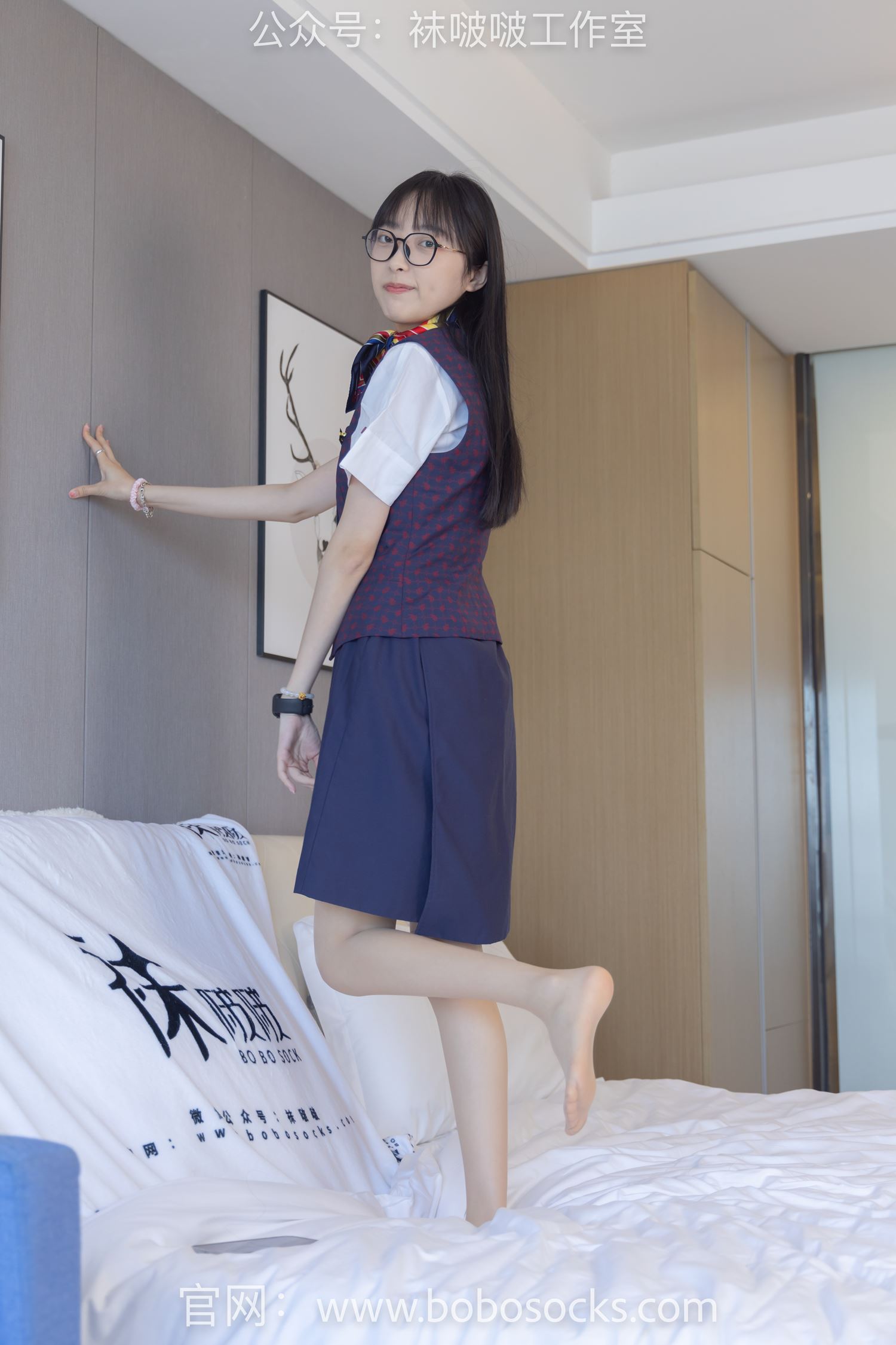 图片[94]-[BoBoSocks袜啵啵]NO.115 稚予-平底鞋、肉丝、空姐制服[136P] – 速更版-美库