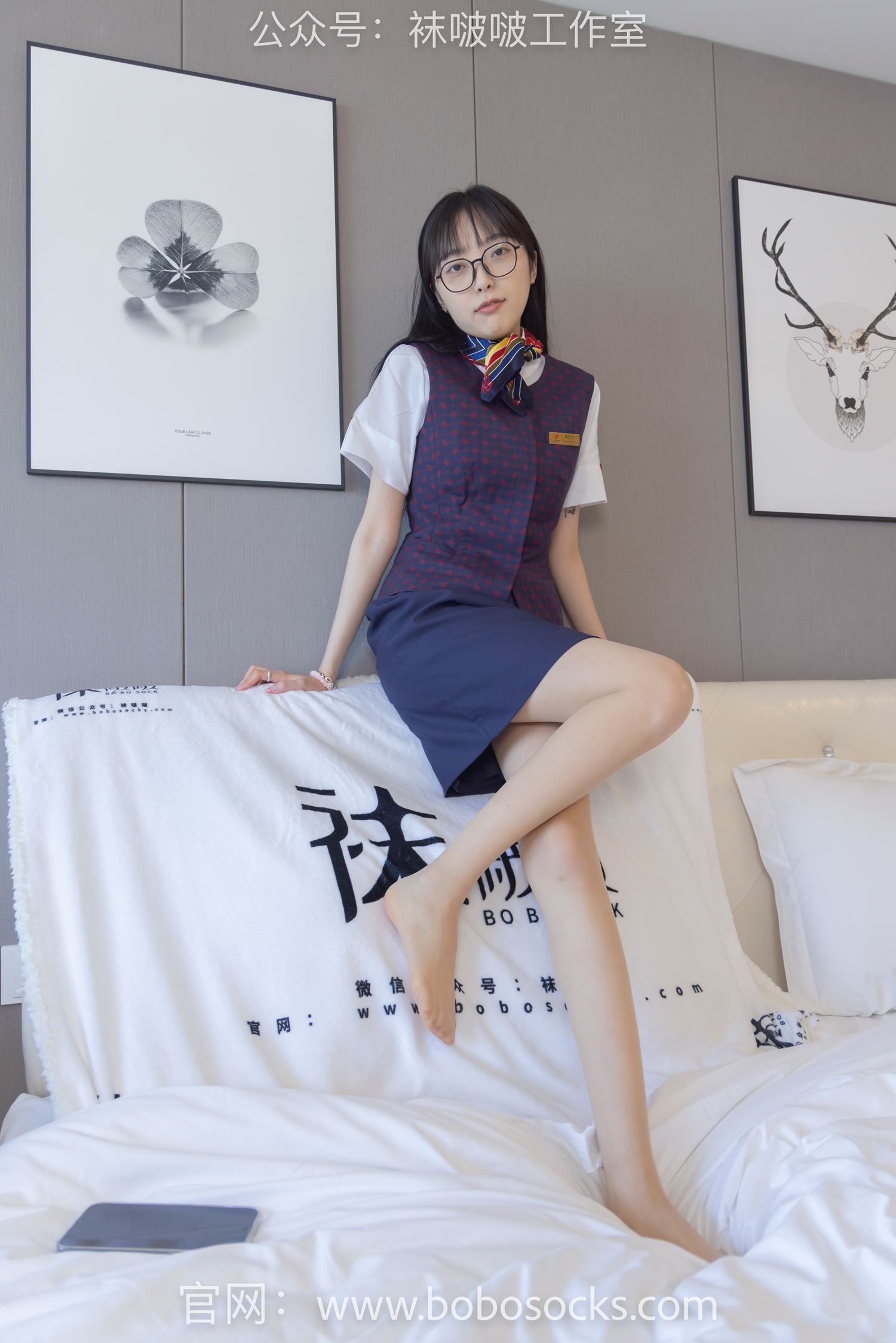 图片[98]-[BoBoSocks袜啵啵]NO.115 稚予-平底鞋、肉丝、空姐制服[136P] – 速更版-美库