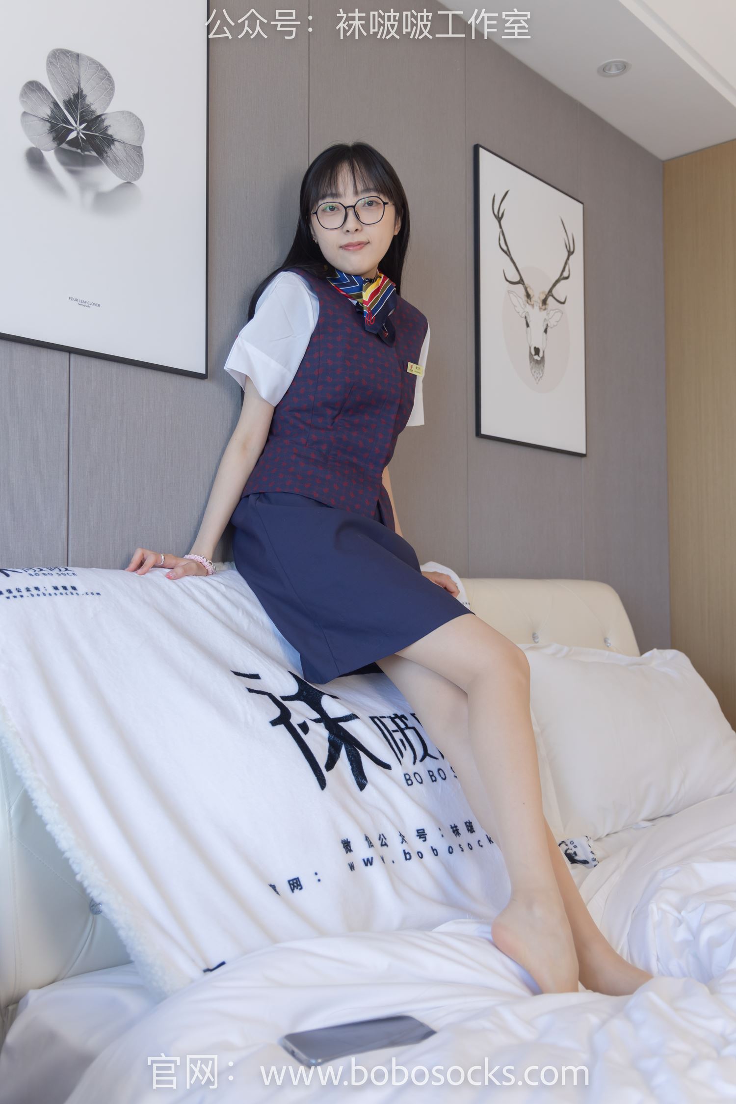 图片[99]-[BoBoSocks袜啵啵]NO.115 稚予-平底鞋、肉丝、空姐制服[136P] – 速更版-美库