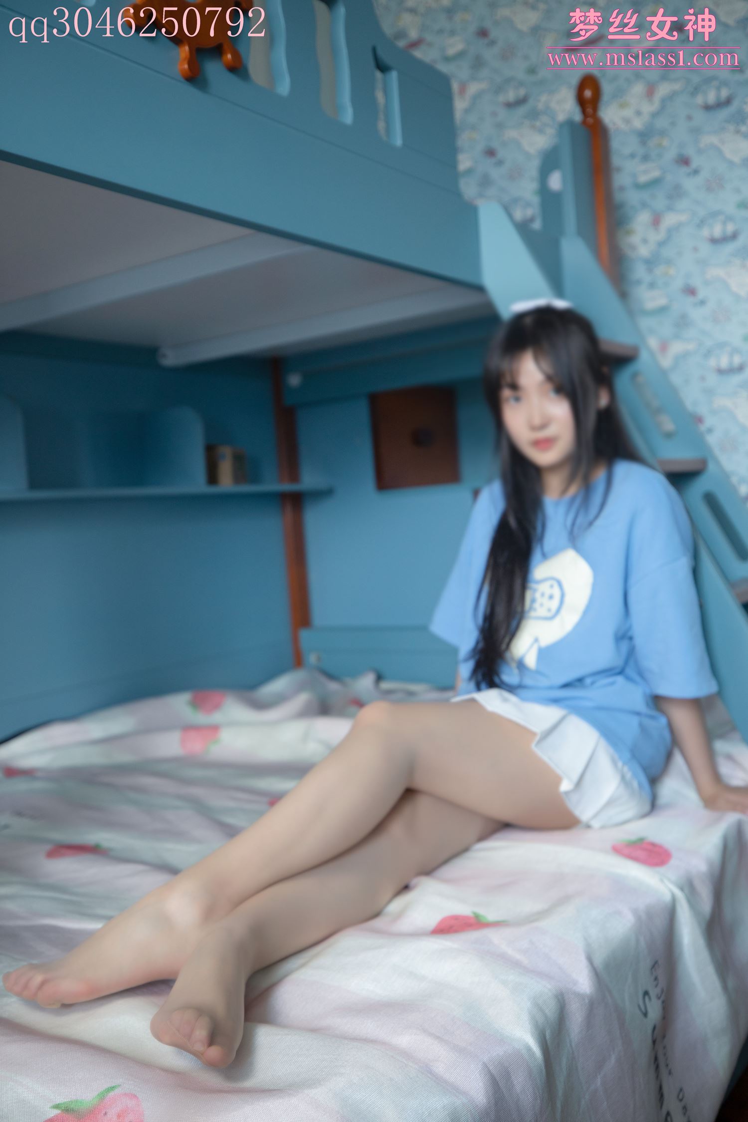 图片[15]-[MSLASS]梦丝女神 蓝菲菲 学妹闺房 [59P] – 速更版-美库