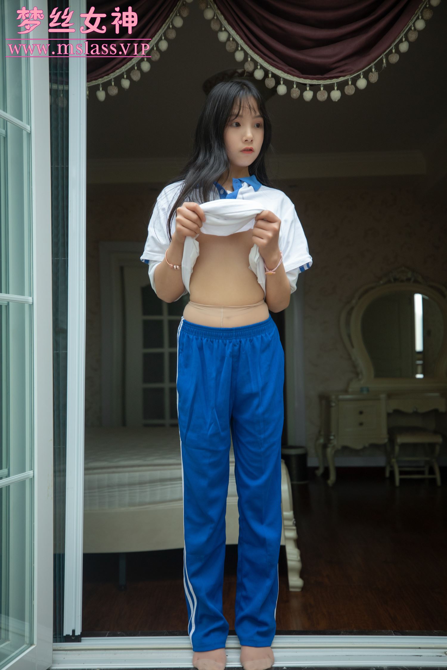 图片[29]-[MSLASS]梦丝女神灵唯 蓝色校服 – 速更版-美库