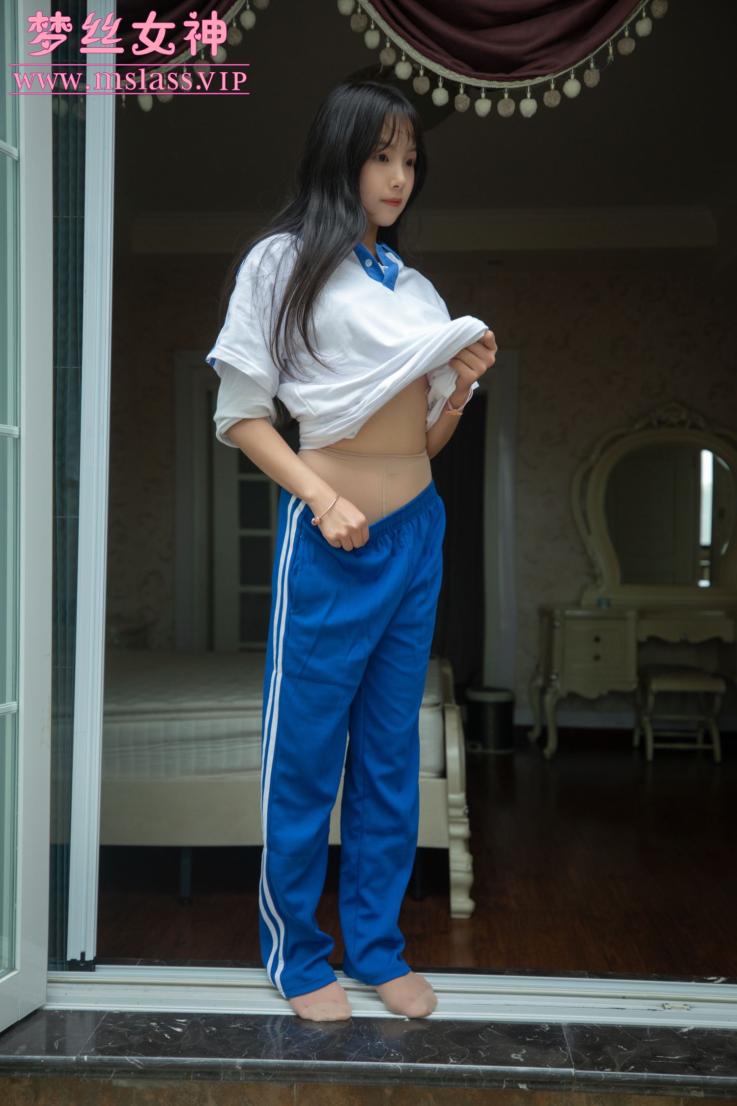 图片[30]-[MSLASS]梦丝女神灵唯 蓝色校服 – 速更版-美库