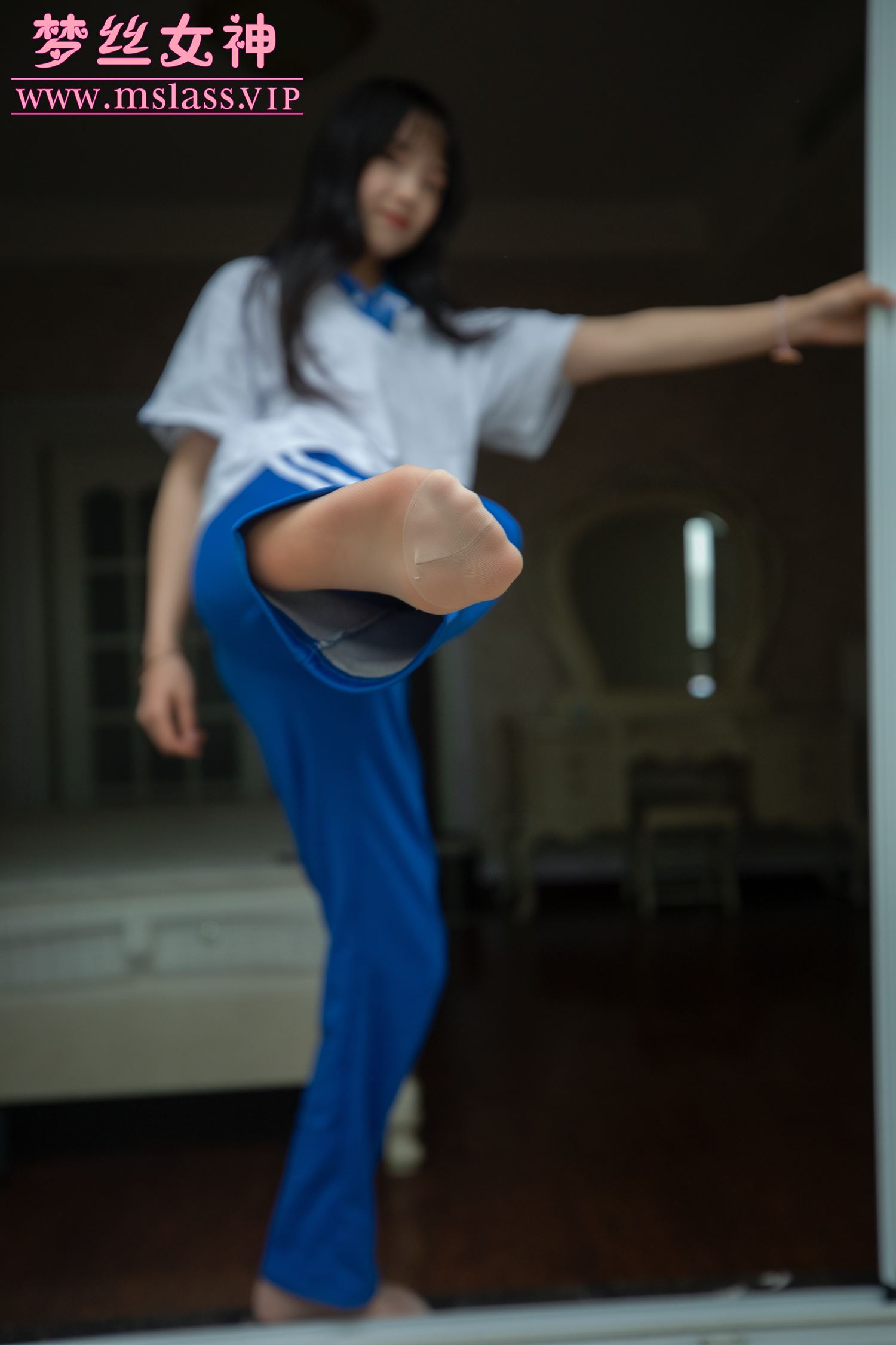 图片[37]-[MSLASS]梦丝女神灵唯 蓝色校服 – 速更版-美库