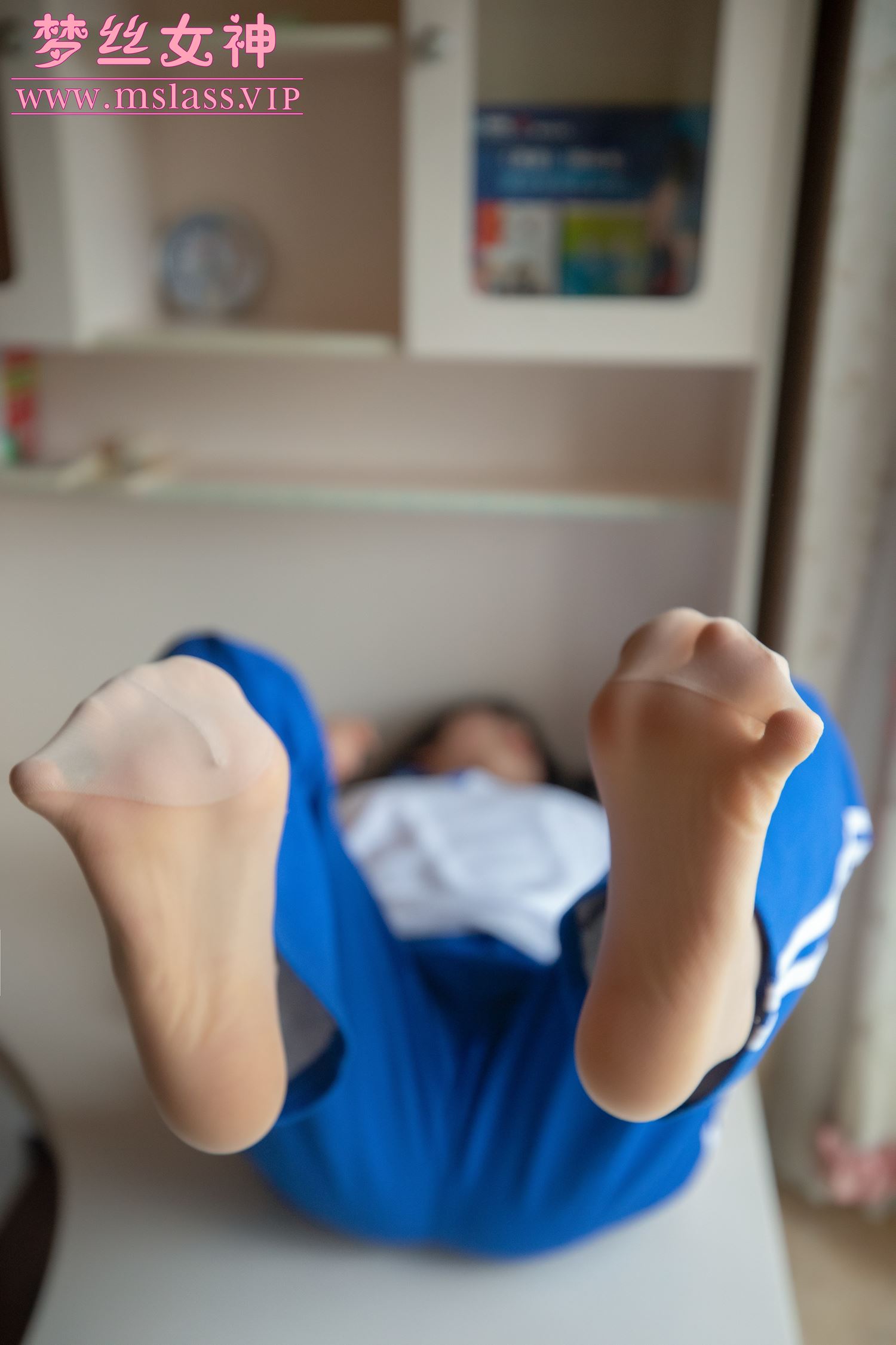图片[44]-[MSLASS]梦丝女神灵唯 蓝色校服 – 速更版-美库