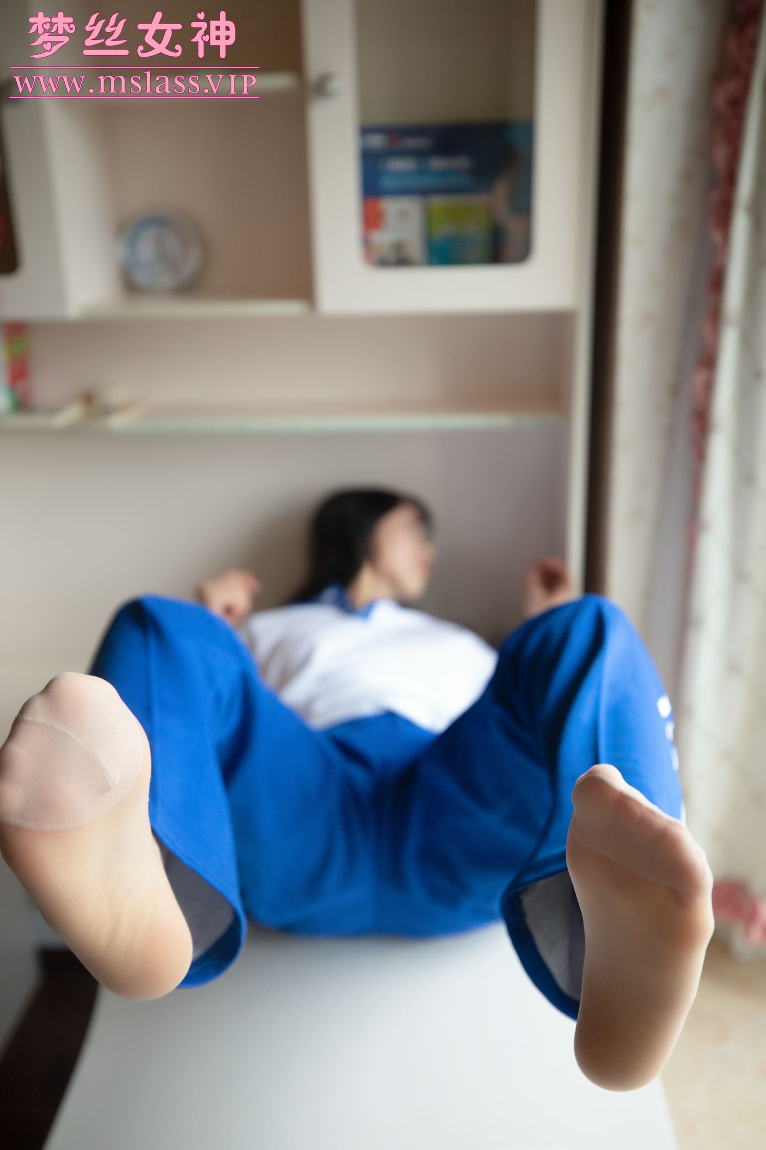 图片[45]-[MSLASS]梦丝女神灵唯 蓝色校服 – 速更版-美库