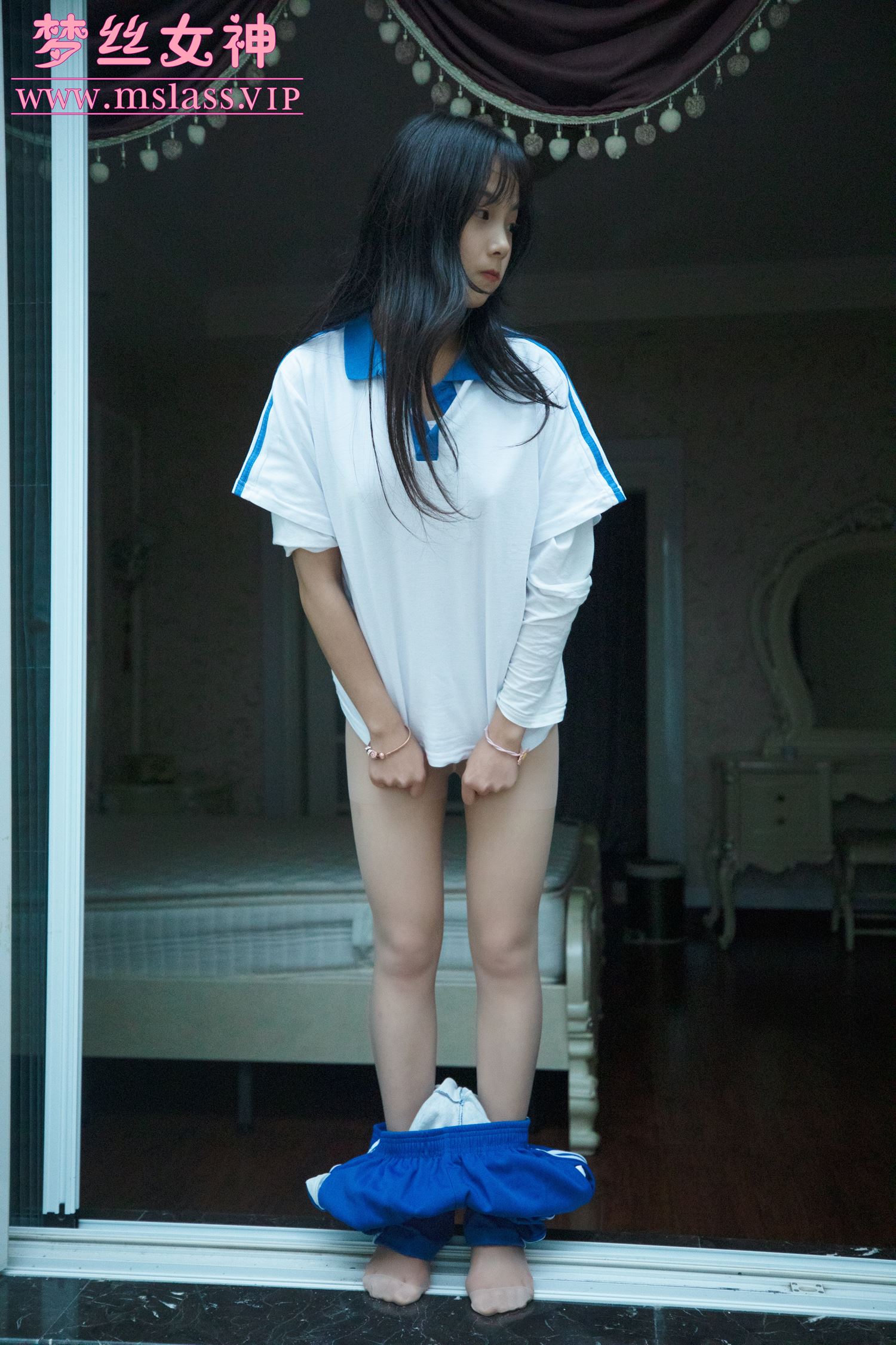 图片[71]-[MSLASS]梦丝女神灵唯 蓝色校服 – 速更版-美库