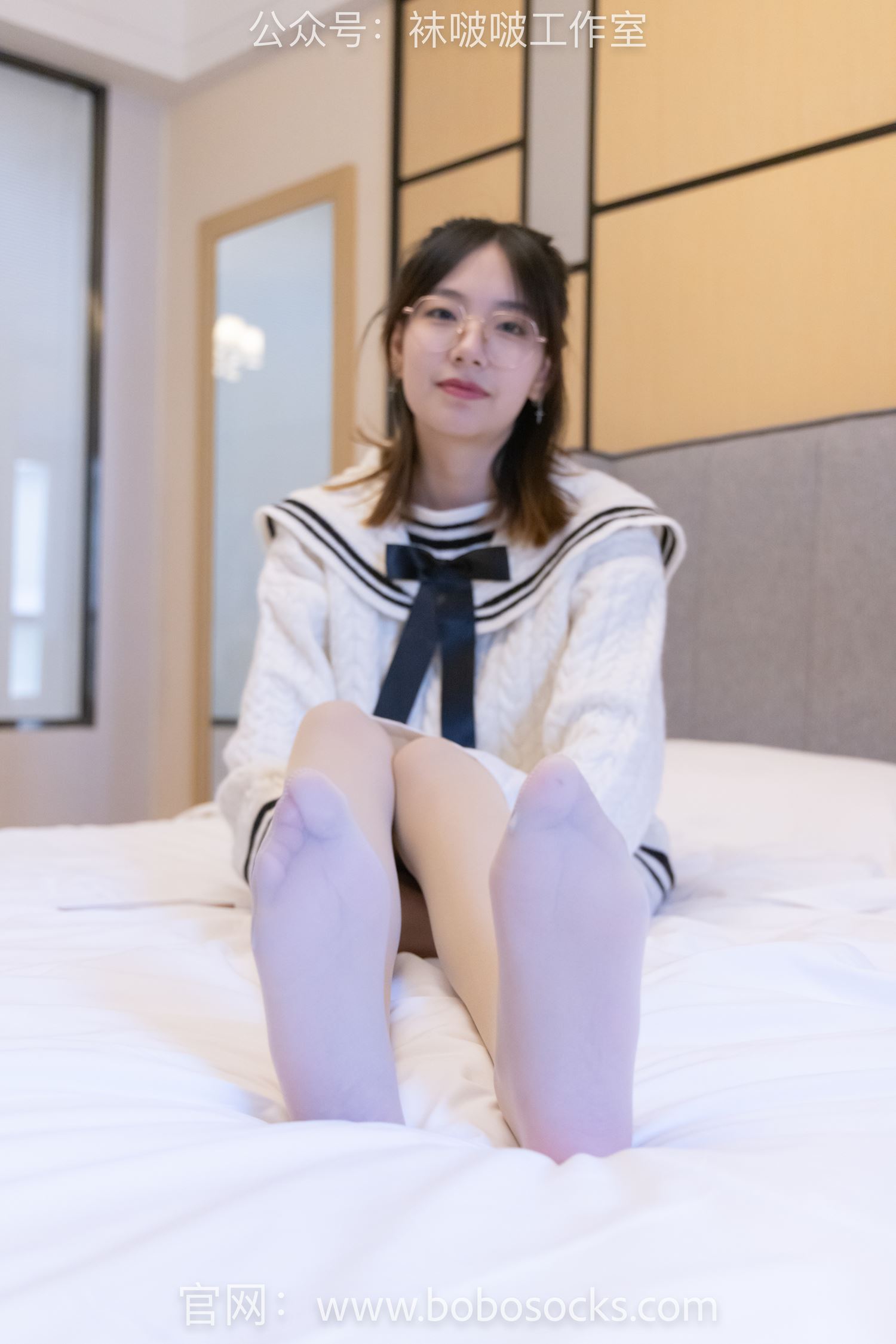 图片[95]-[BoBoSocks袜啵啵]NO.117 小甜豆-黑皮鞋、厚肉丝[135P] – 速更版-美库