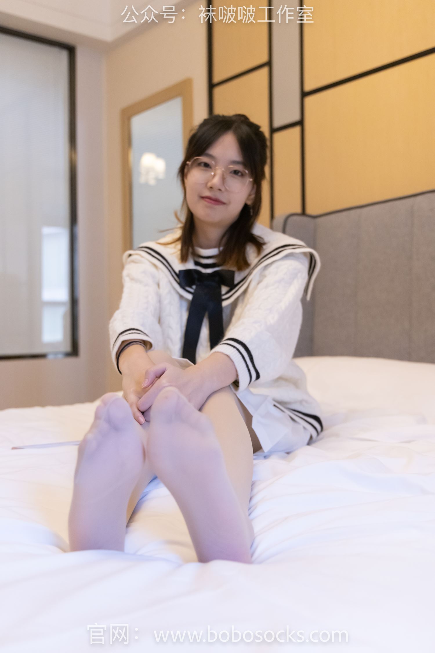 图片[101]-[BoBoSocks袜啵啵]NO.117 小甜豆-黑皮鞋、厚肉丝[135P] – 速更版-美库