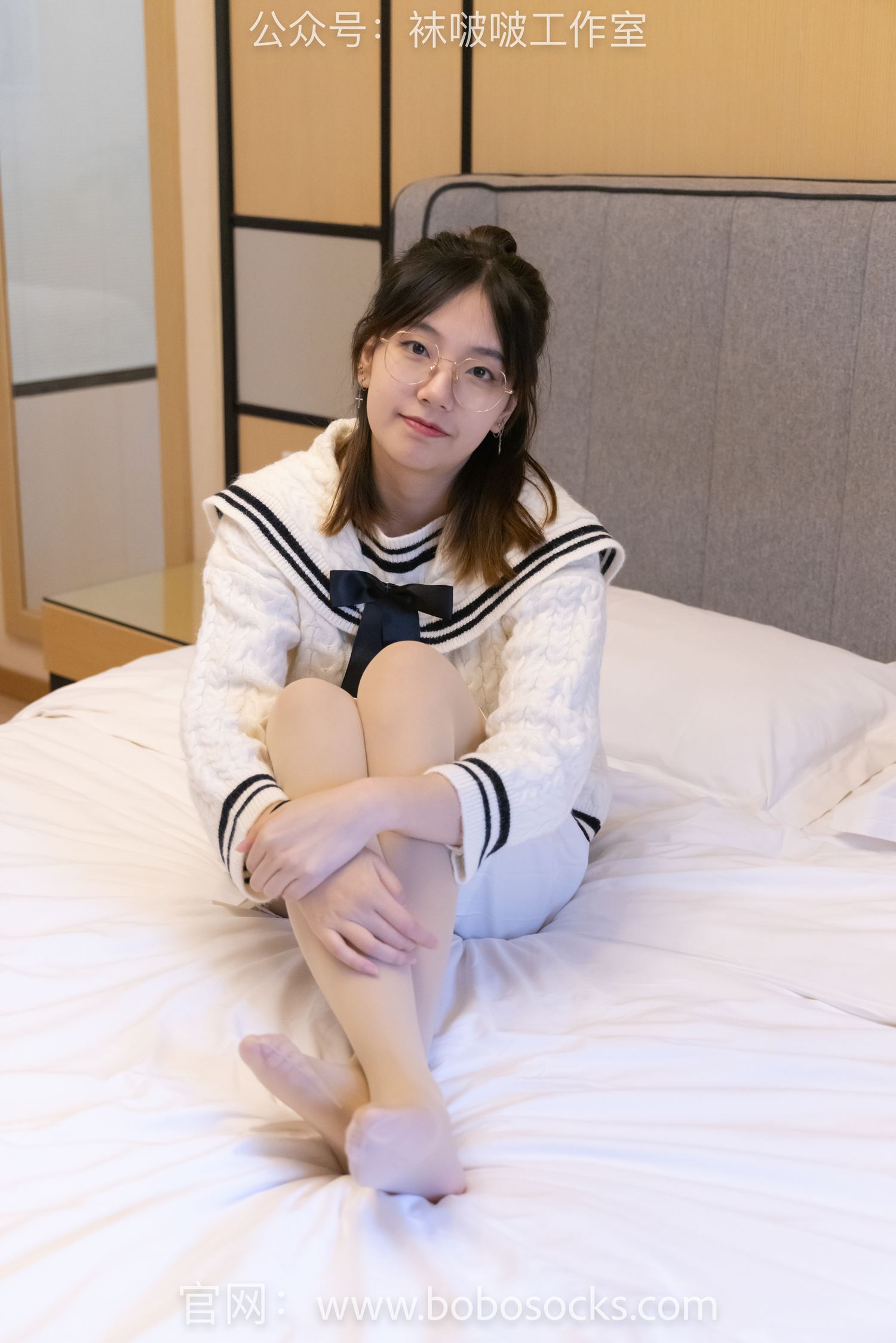 图片[130]-[BoBoSocks袜啵啵]NO.117 小甜豆-黑皮鞋、厚肉丝[135P] – 速更版-美库