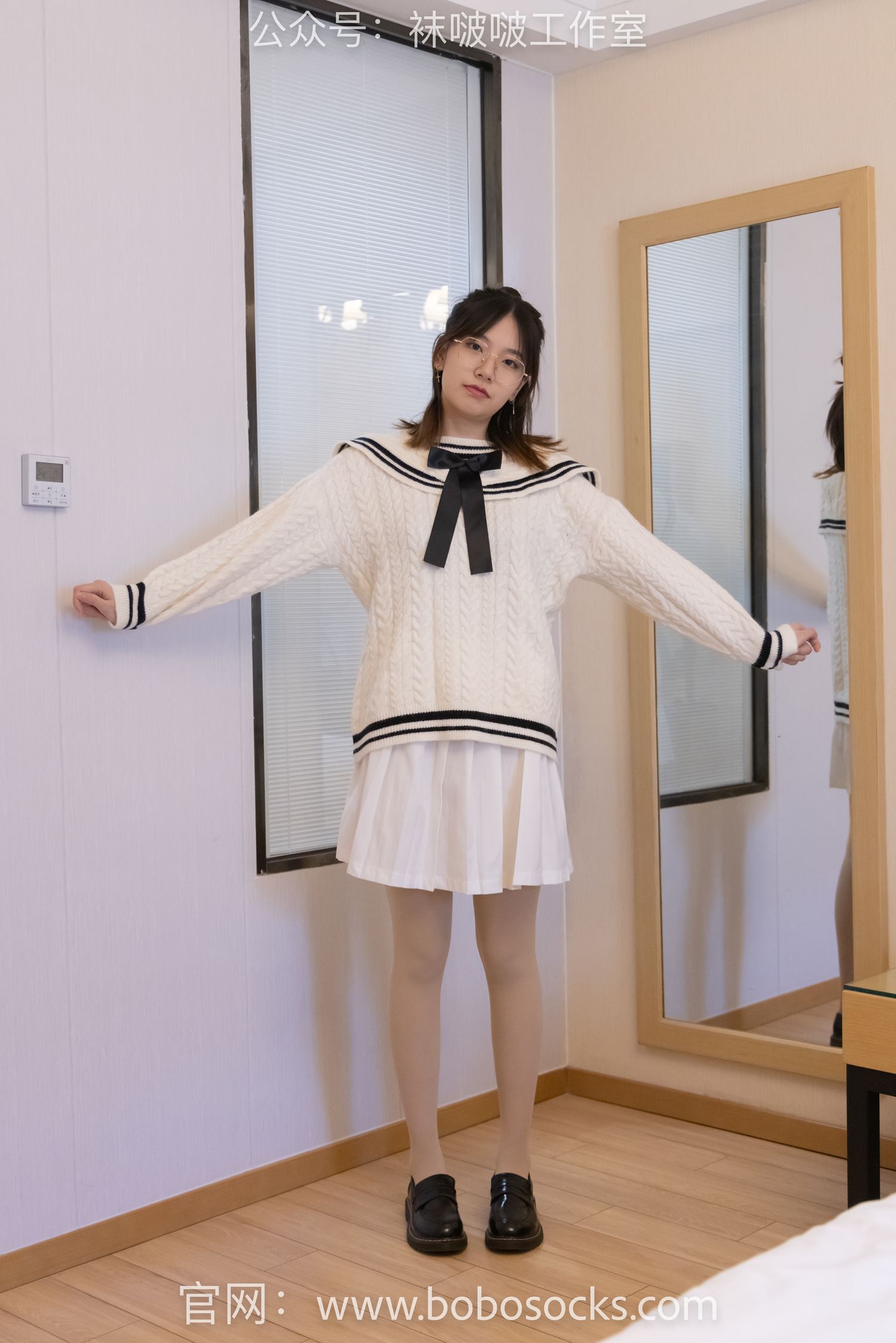 图片[135]-[BoBoSocks袜啵啵]NO.117 小甜豆-黑皮鞋、厚肉丝[135P] – 速更版-美库