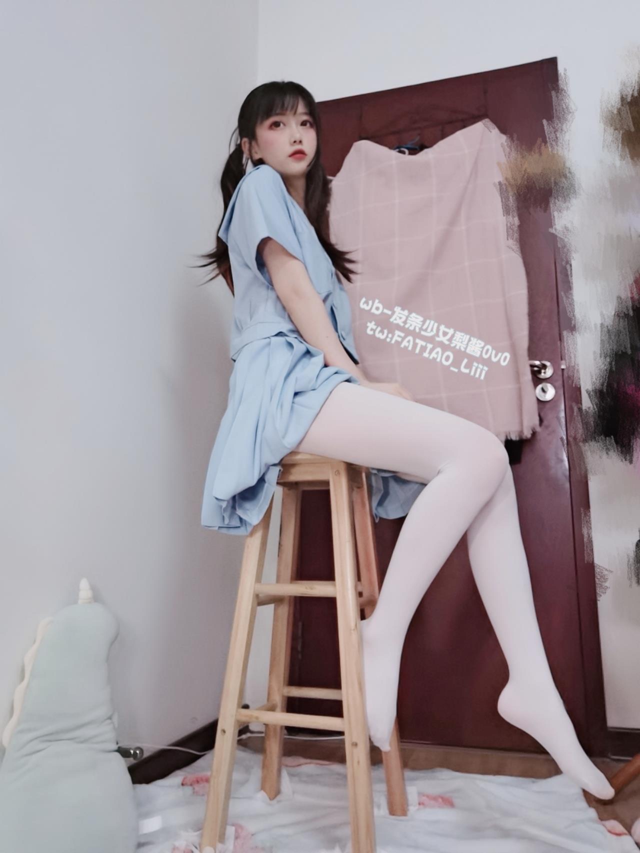 图片[10]-迷之呆梨(发条少女) 水蓝JK [20P] – 速更版-美库