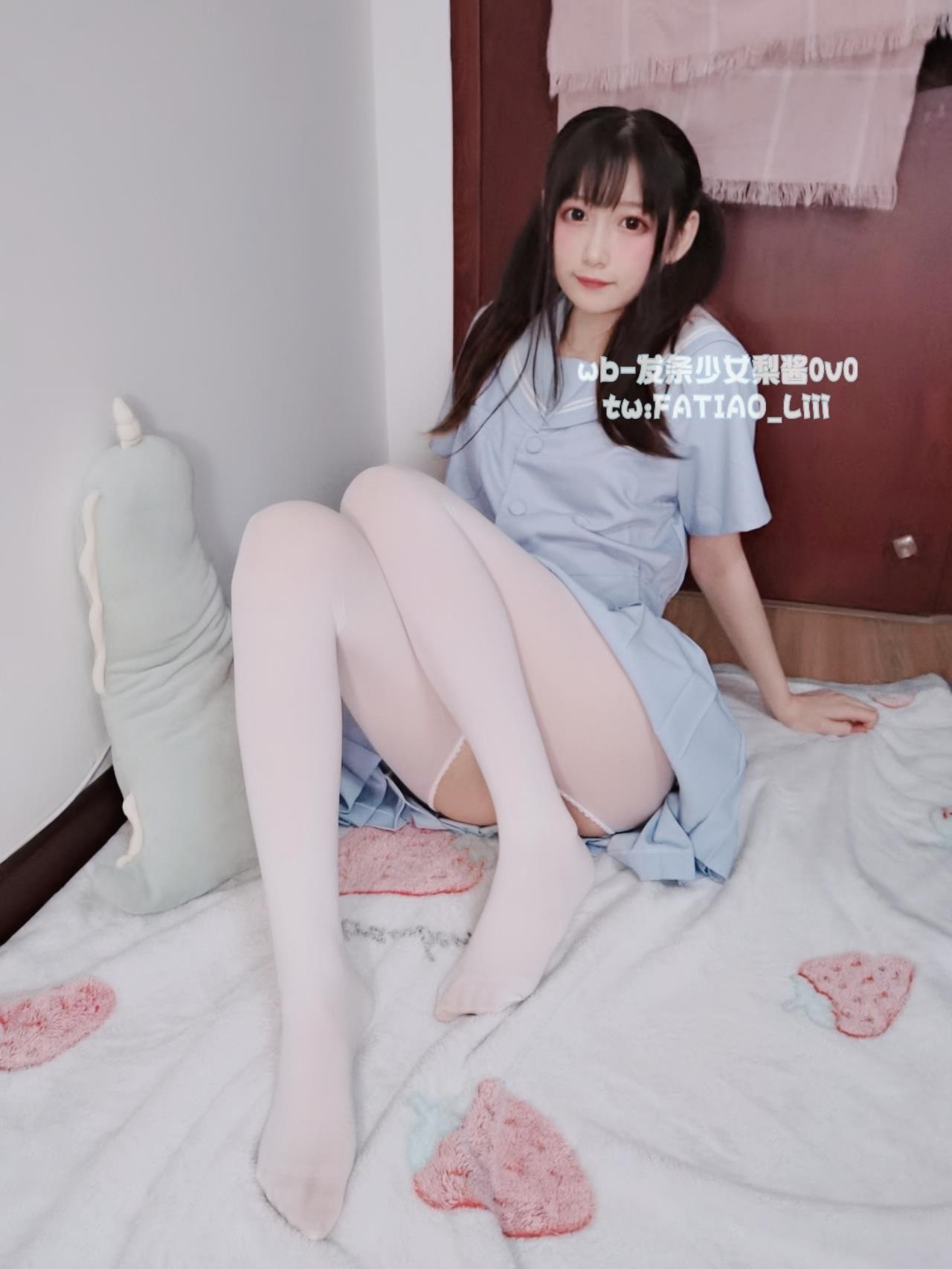图片[13]-迷之呆梨(发条少女) 水蓝JK [20P] – 速更版-美库