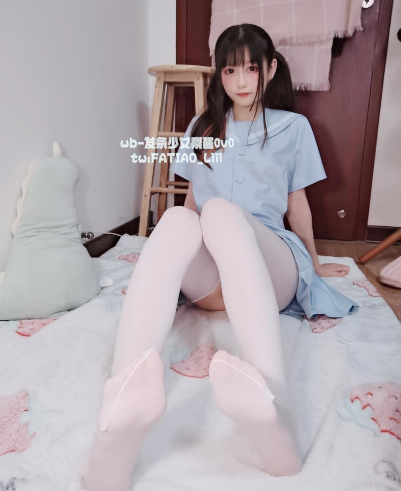 图片[18]-迷之呆梨(发条少女) 水蓝JK [20P] – 速更版-美库