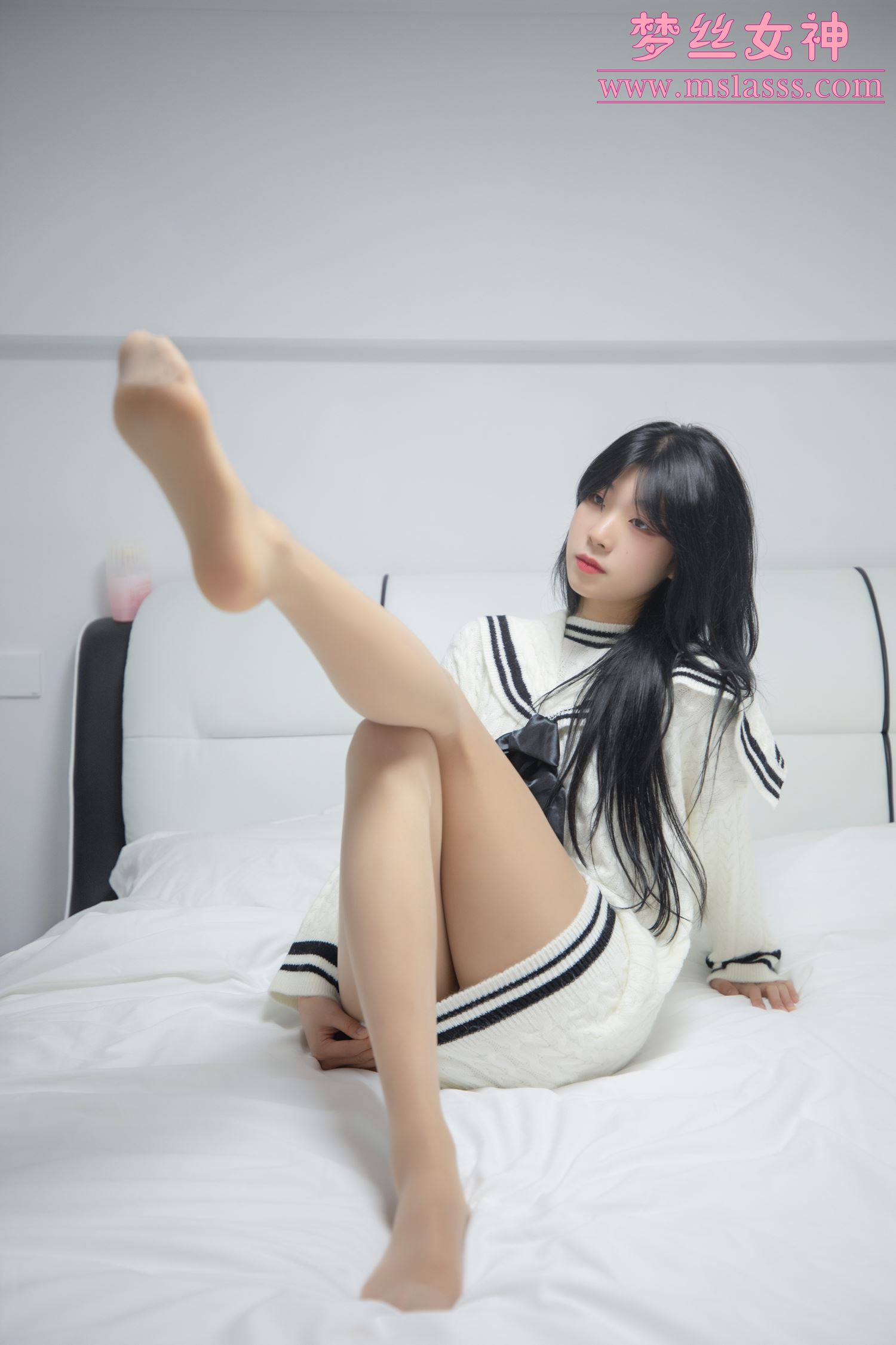 图片[28]-[MSLASS梦丝女神]2021.11.17 白衣大长腿 韩飞儿[27P] – 速更版-美库