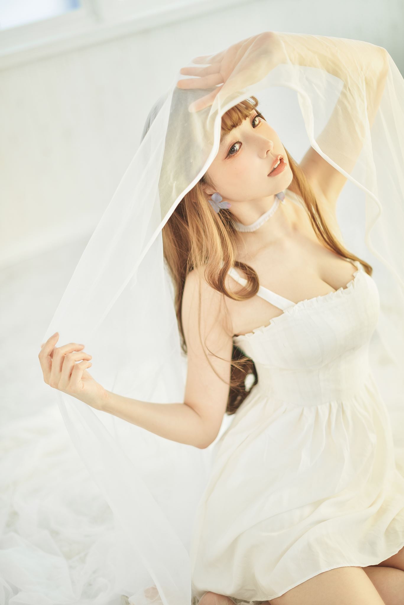 图片[7]-台湾Coser@ElyEE子 White Dress [22P] – 速更版-美库
